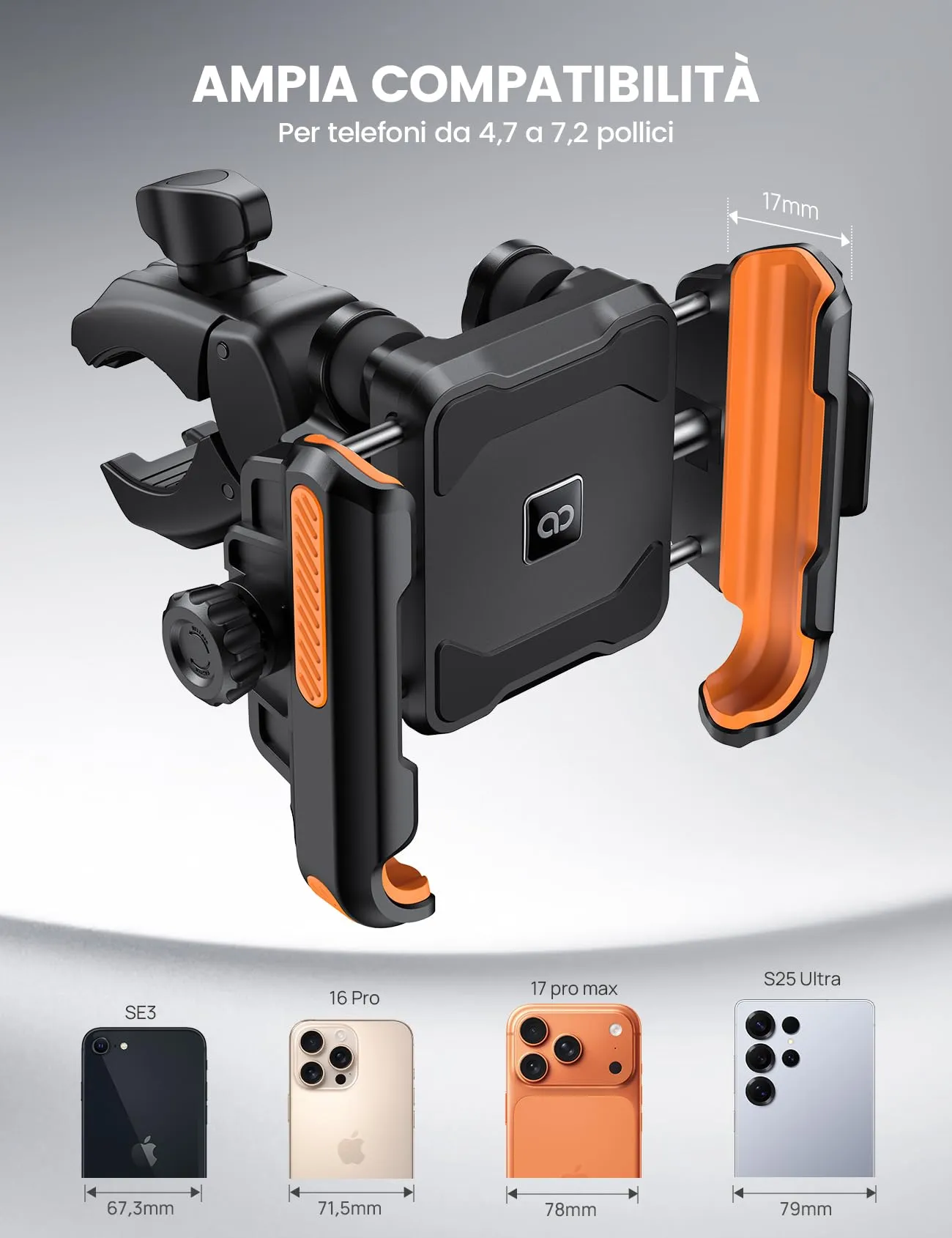 Lamicall Supporto Telefono Moto e Bici Antivibrazione - immagine 5