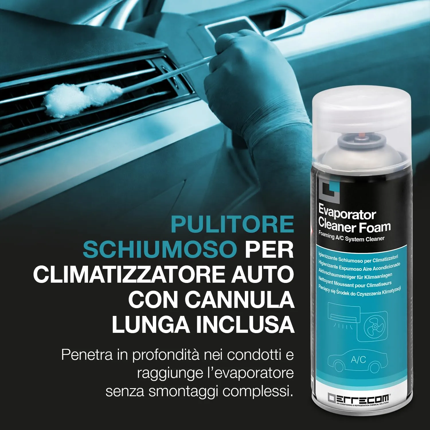 Errecom Evaporator Cleaner Foam, 400 mL - immagine 3