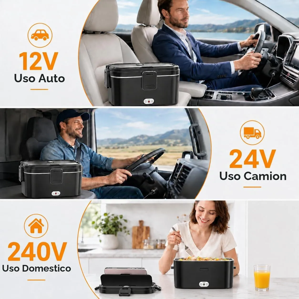 AOKBON Scaldavivande Elettrico Portatile 1,8L 120W per Auto, Casa e Camion - immagine 5
