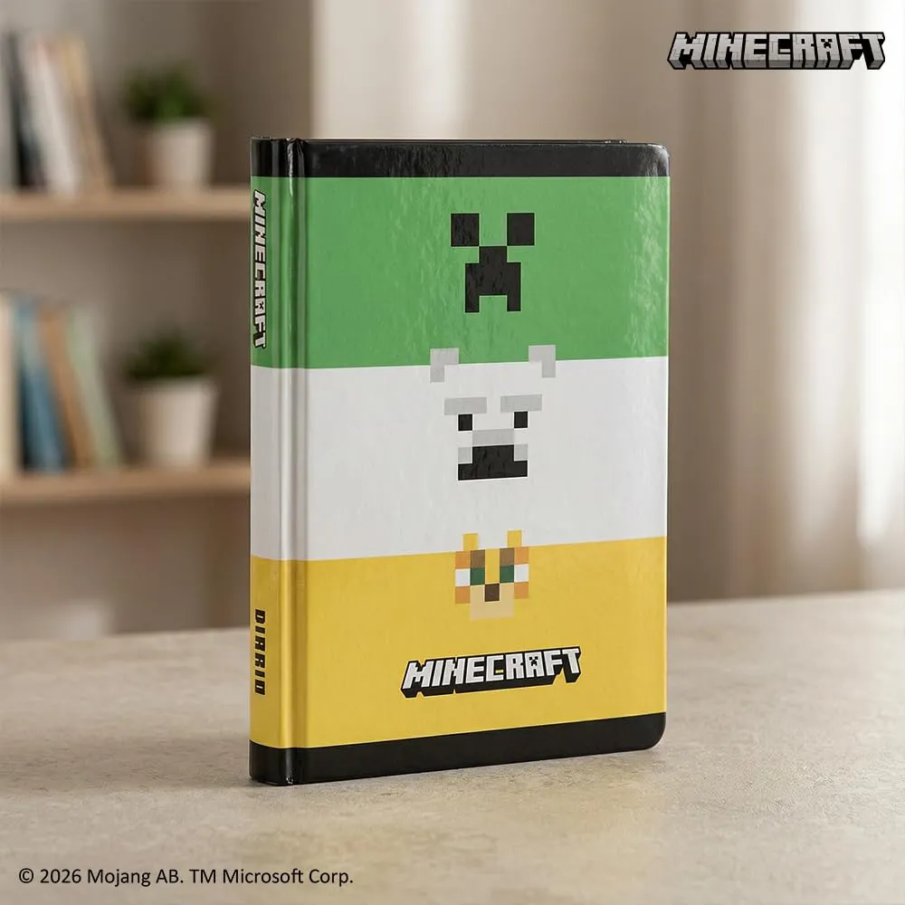Franco Cosimo Panini Minecraft Diario Scuola Ufficiale, 12 Mesi, Copertina Imbottita, 320 Pagine, 13x17.8 cm - immagine 6