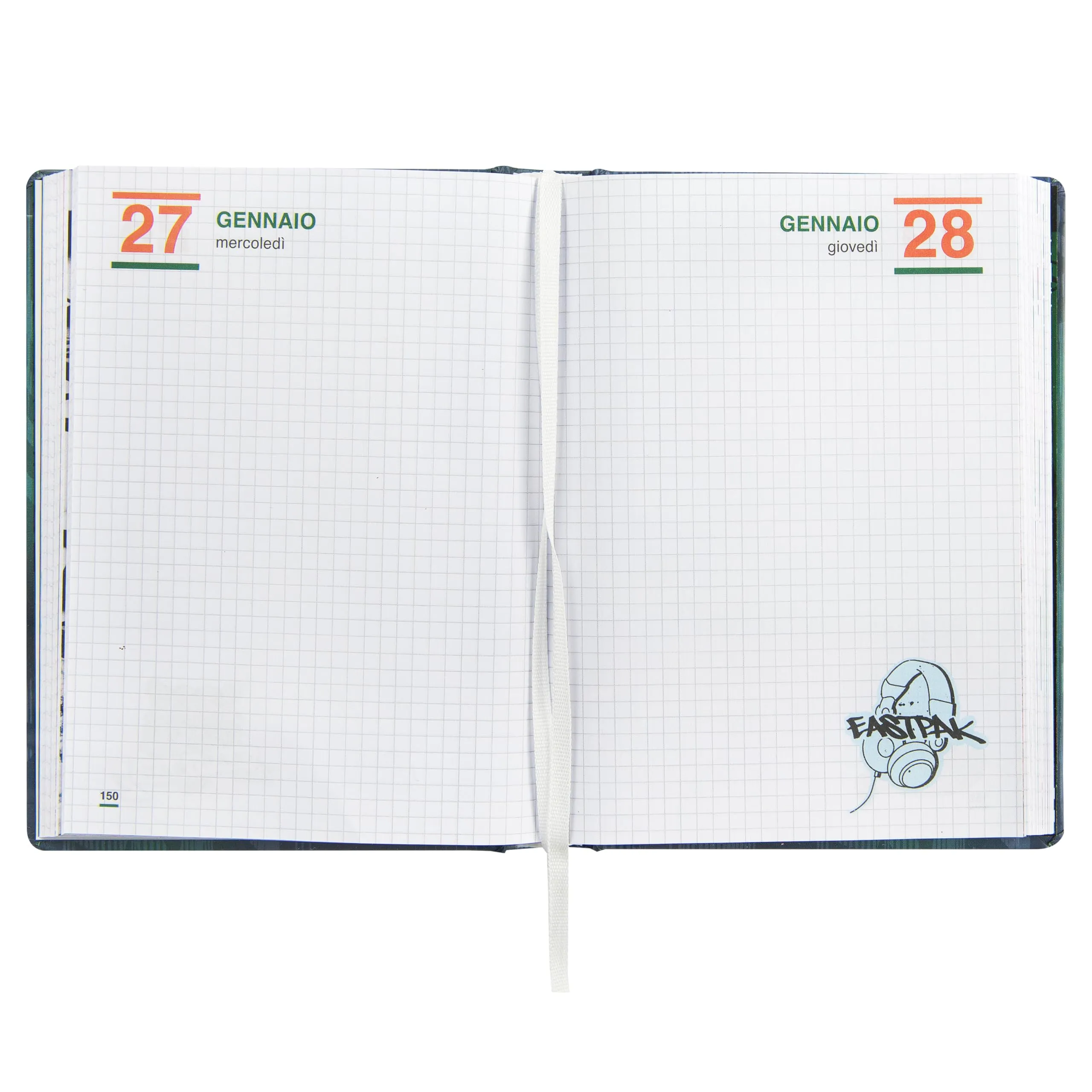 Eastpak Diario Scuola 2026-2027, Datato 13 Mesi, Copertina Imbottita, 352 Pagine e Stickers, 12 x 16.5 cm - immagine 3