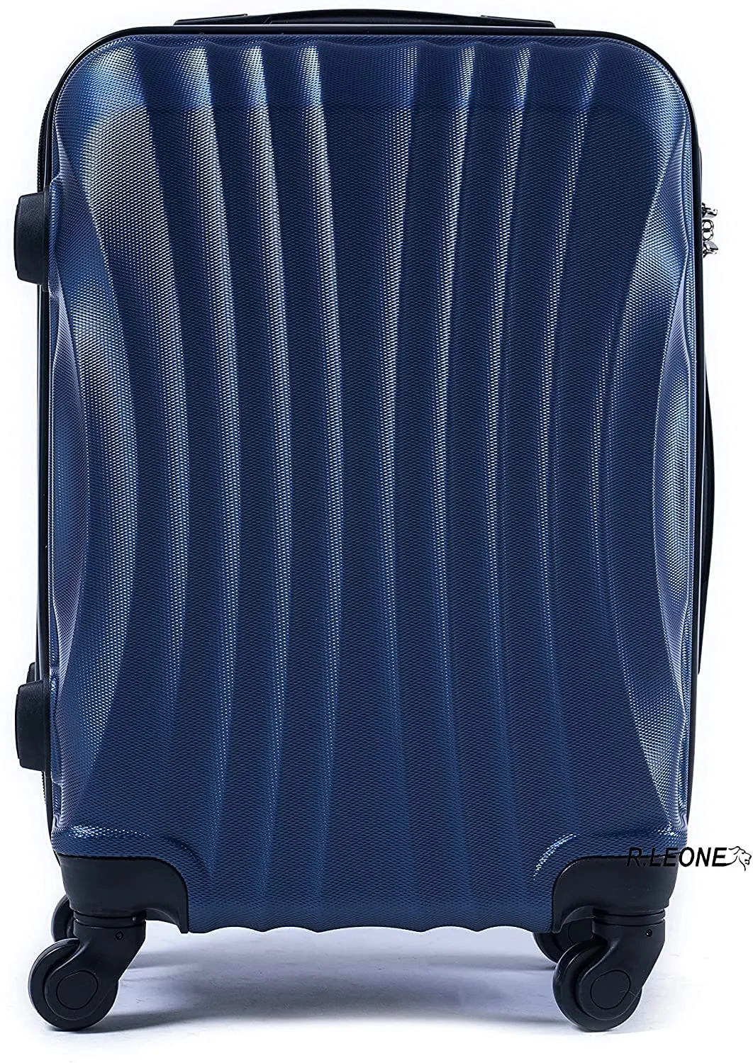 R.Leone Ryanair Trolley Bagaglio a Mano 55x40x20 cm 4 Ruote Rimovibili ABS 20373N Blu - immagine 3