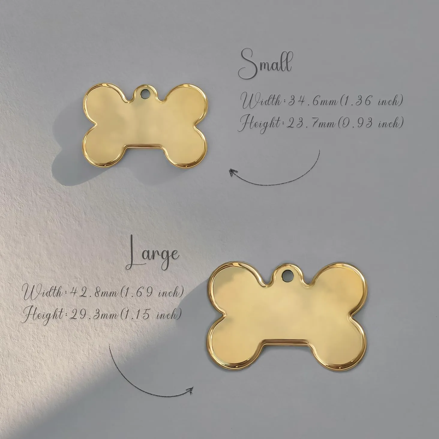 MEOW the WOOF Medagliette Identificative Personalizzabili per Cani e Gatti con Corona di Fiori in Acciaio Inossidabile MW015 - immagine 4