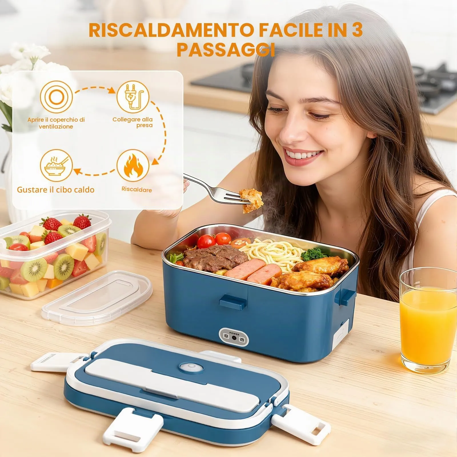 AOKBON Scaldavivande Elettrico Portatile 120W 1.8L per Auto, Camion e Ufficio - immagine 5
