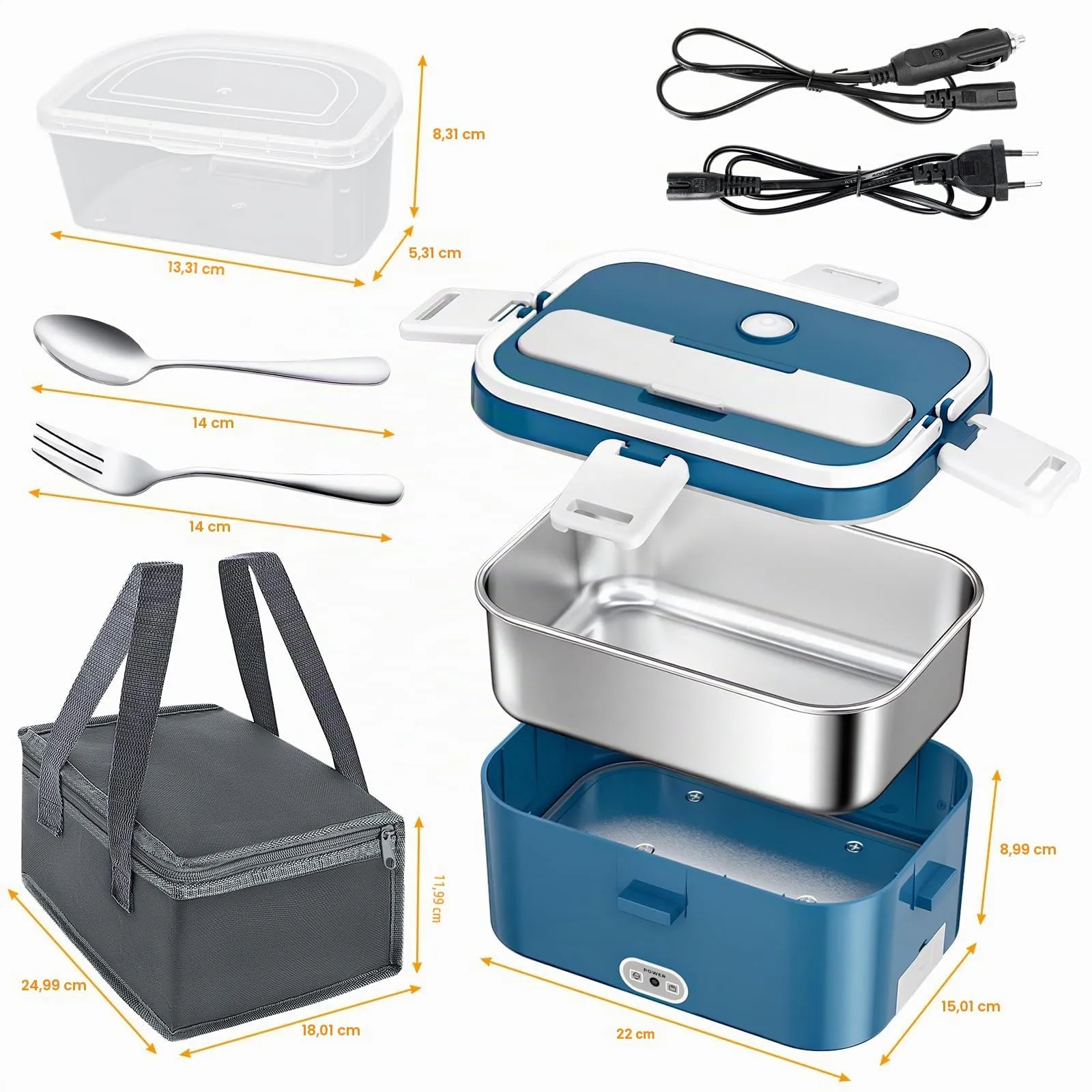 AOKBON Scaldavivande Elettrico Portatile 120W 1.8L per Auto, Camion e Ufficio - immagine 8