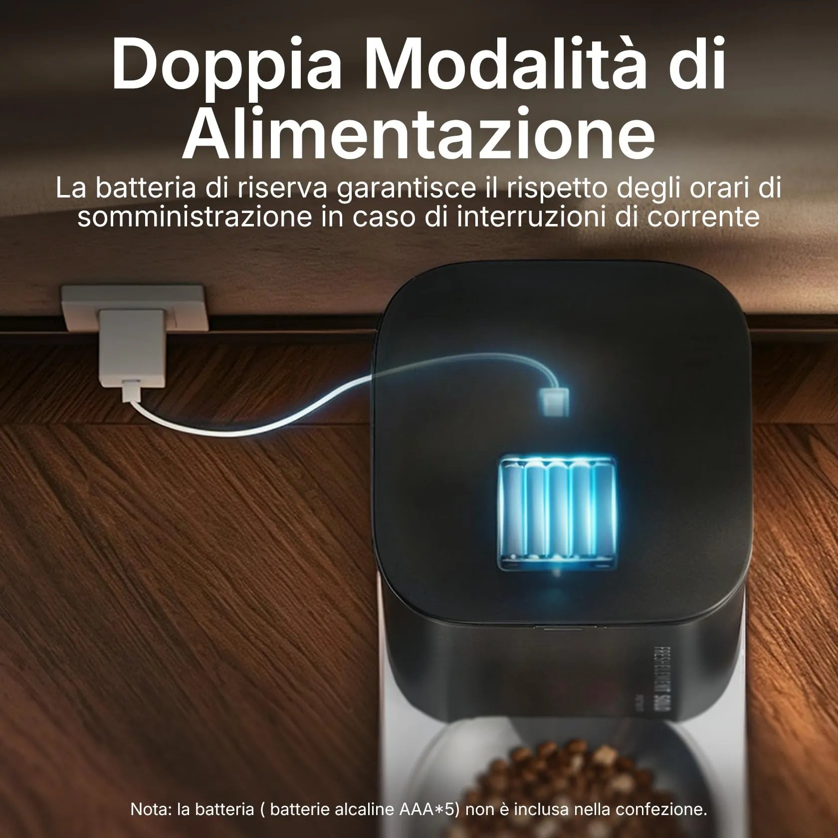 PETKIT Distributore Automatico di Cibo per Gatti e Cani, 3L, WiFi 2.4G, Ciotola in Acciaio Inox 304, Tecnologia Fresh Lock - immagine 8