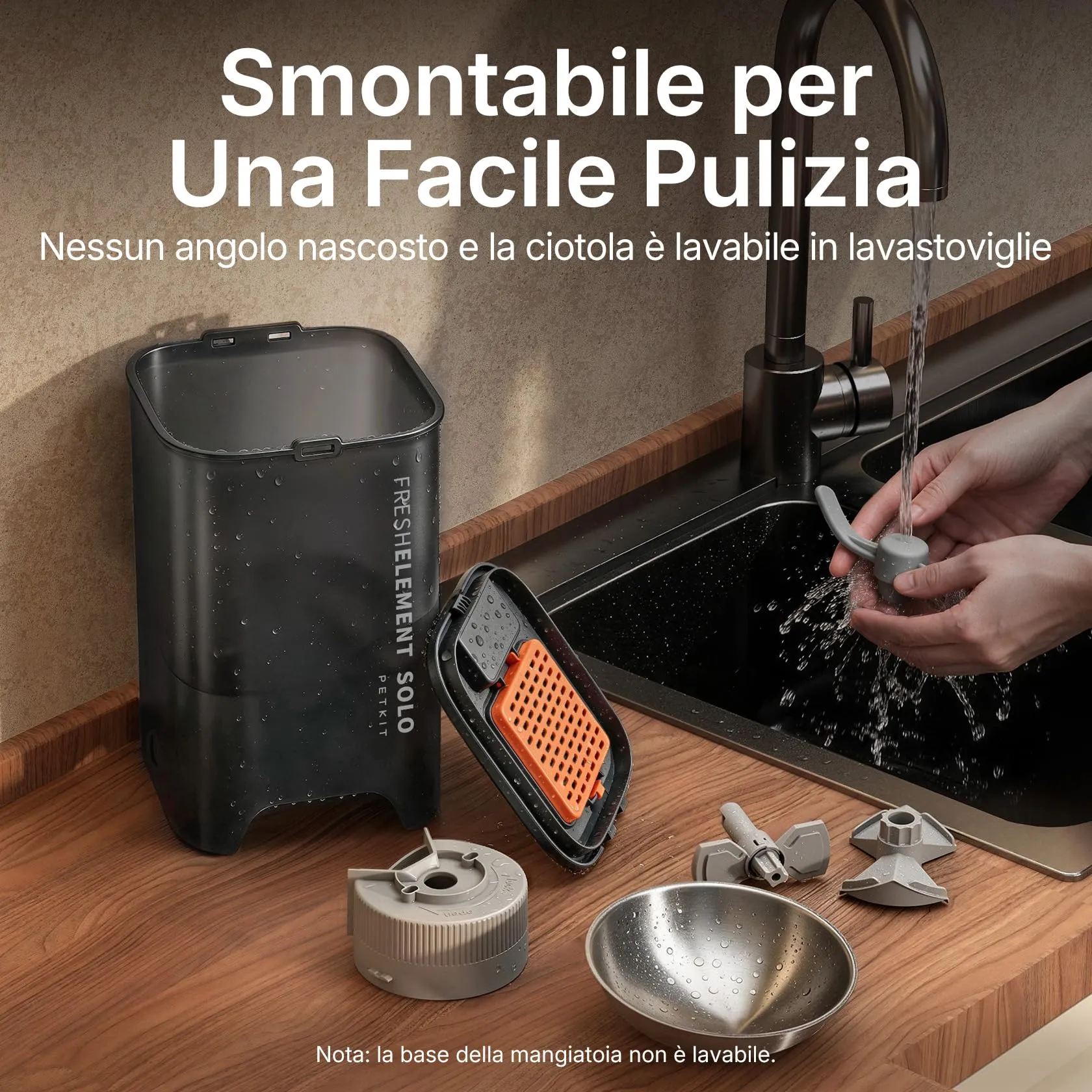 PETKIT Distributore Automatico di Cibo per Gatti e Cani, 3L, WiFi 2.4G, Ciotola in Acciaio Inox 304, Tecnologia Fresh Lock - immagine 9