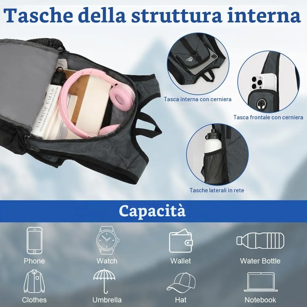 HOTUT Zaino Trekking 15 Litri per Escursionismo e Campeggio - immagine 4