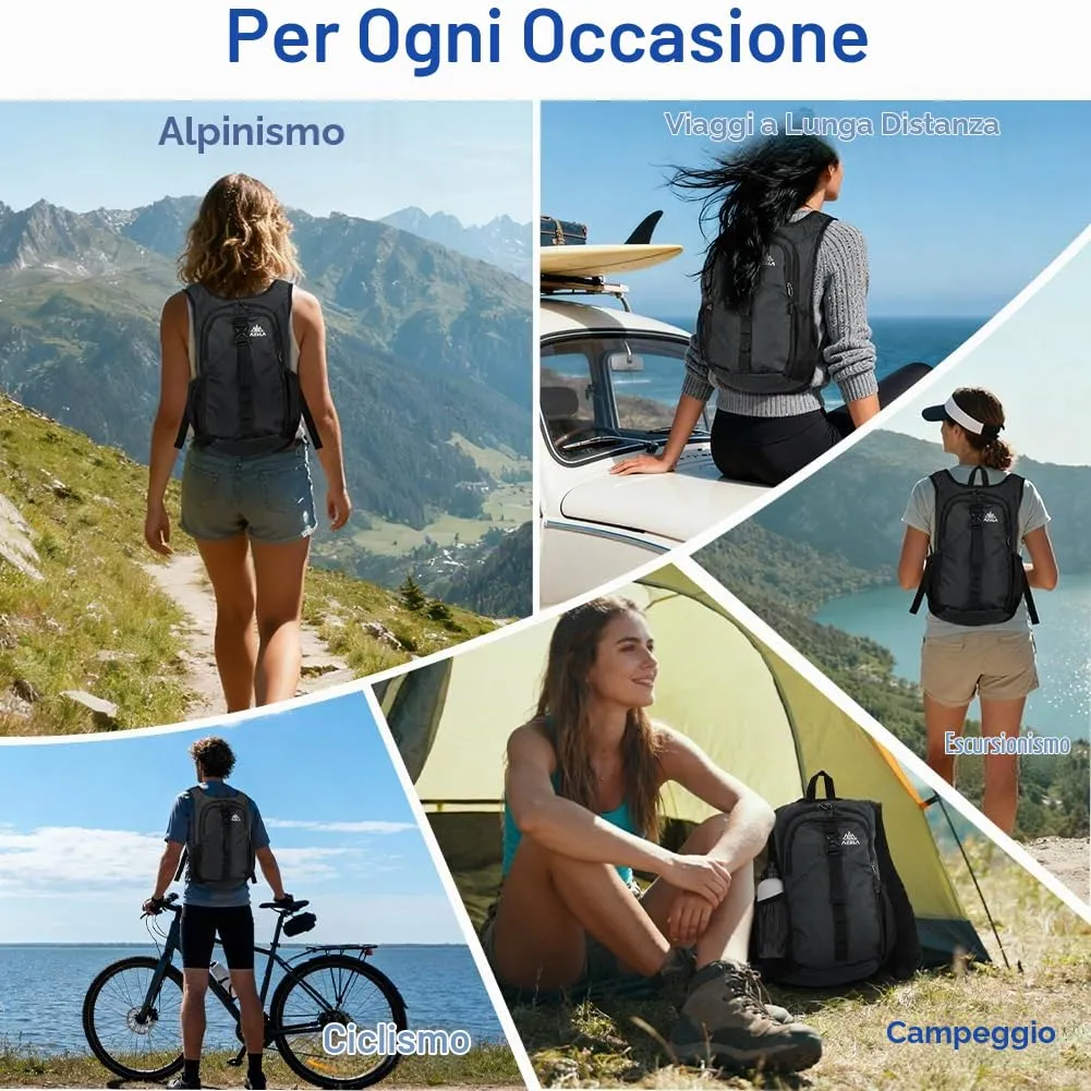HOTUT Zaino Trekking 15 Litri per Escursionismo e Campeggio - immagine 8
