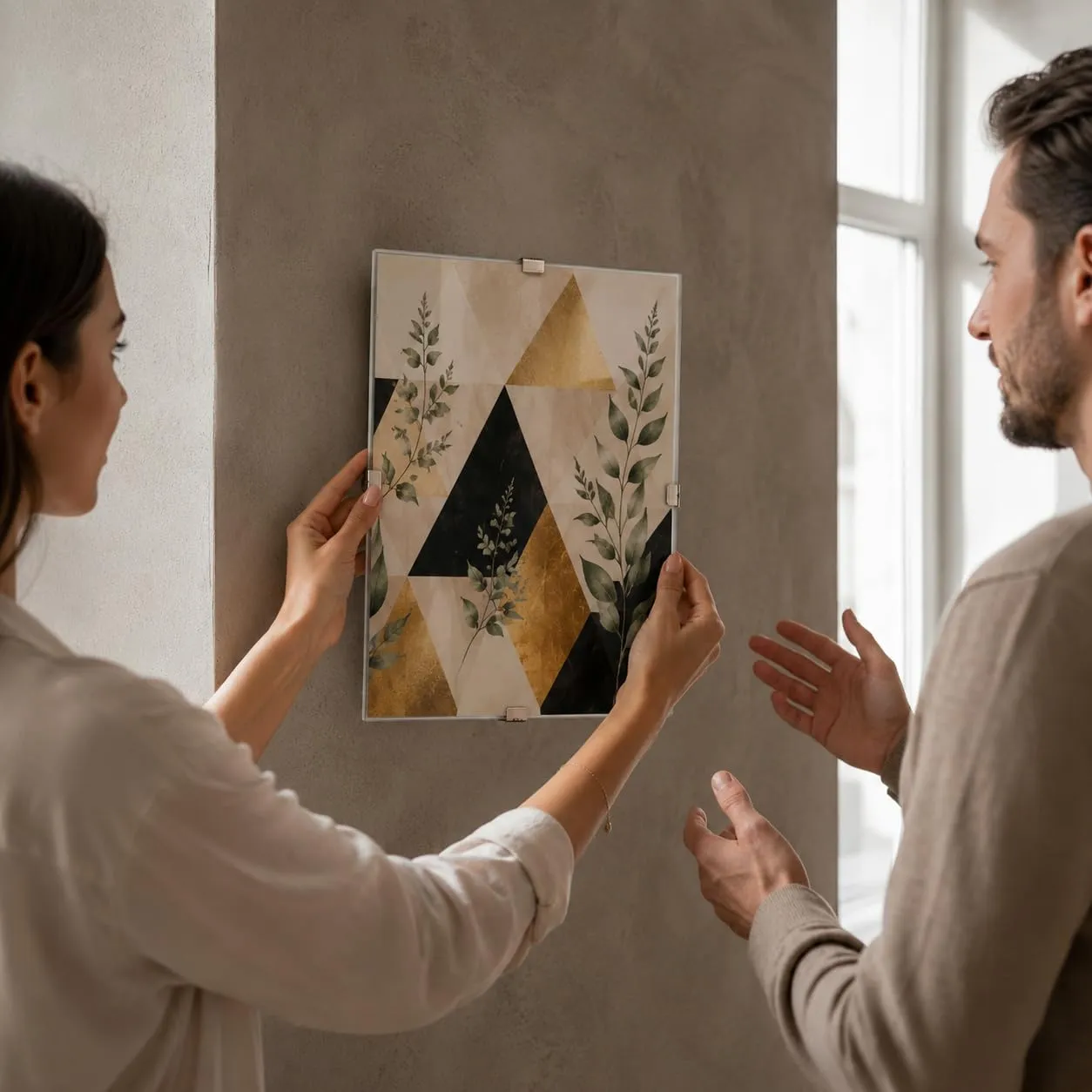 Velora Home&Living Cornice a Giorno 50 x 60 cm con Plexiglass e Pannello HDF - immagine 3