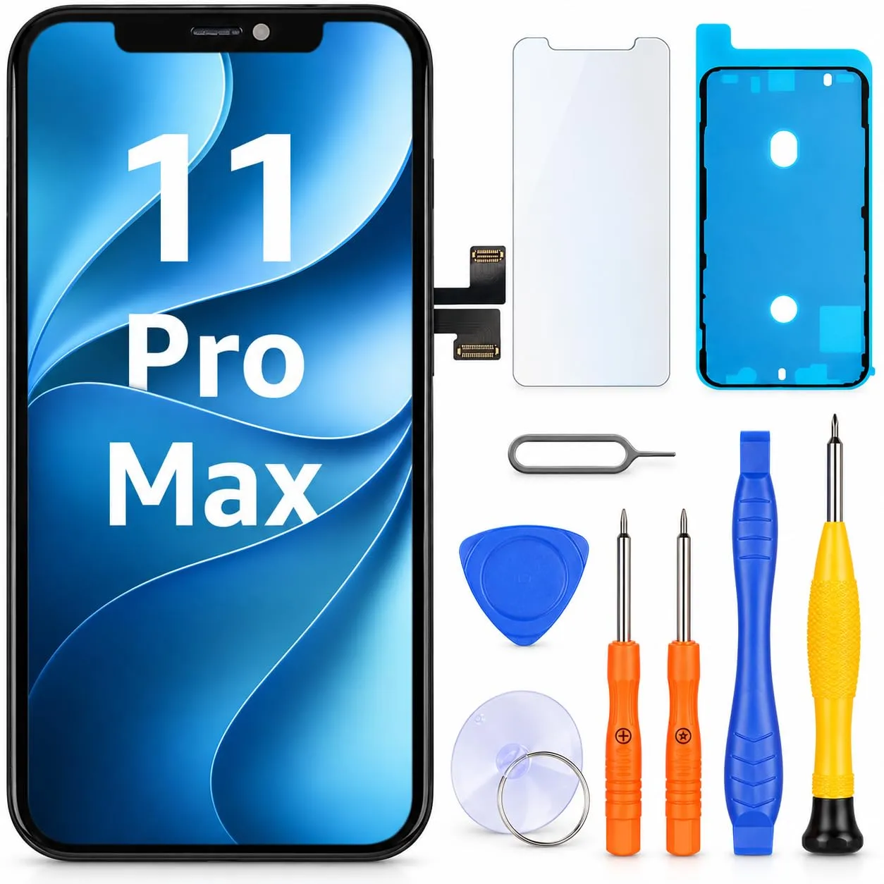 LL TRADER Schermo LCD 6,5'' per iPhone 11 Pro Max e Kit di Riparazione - immagine 1