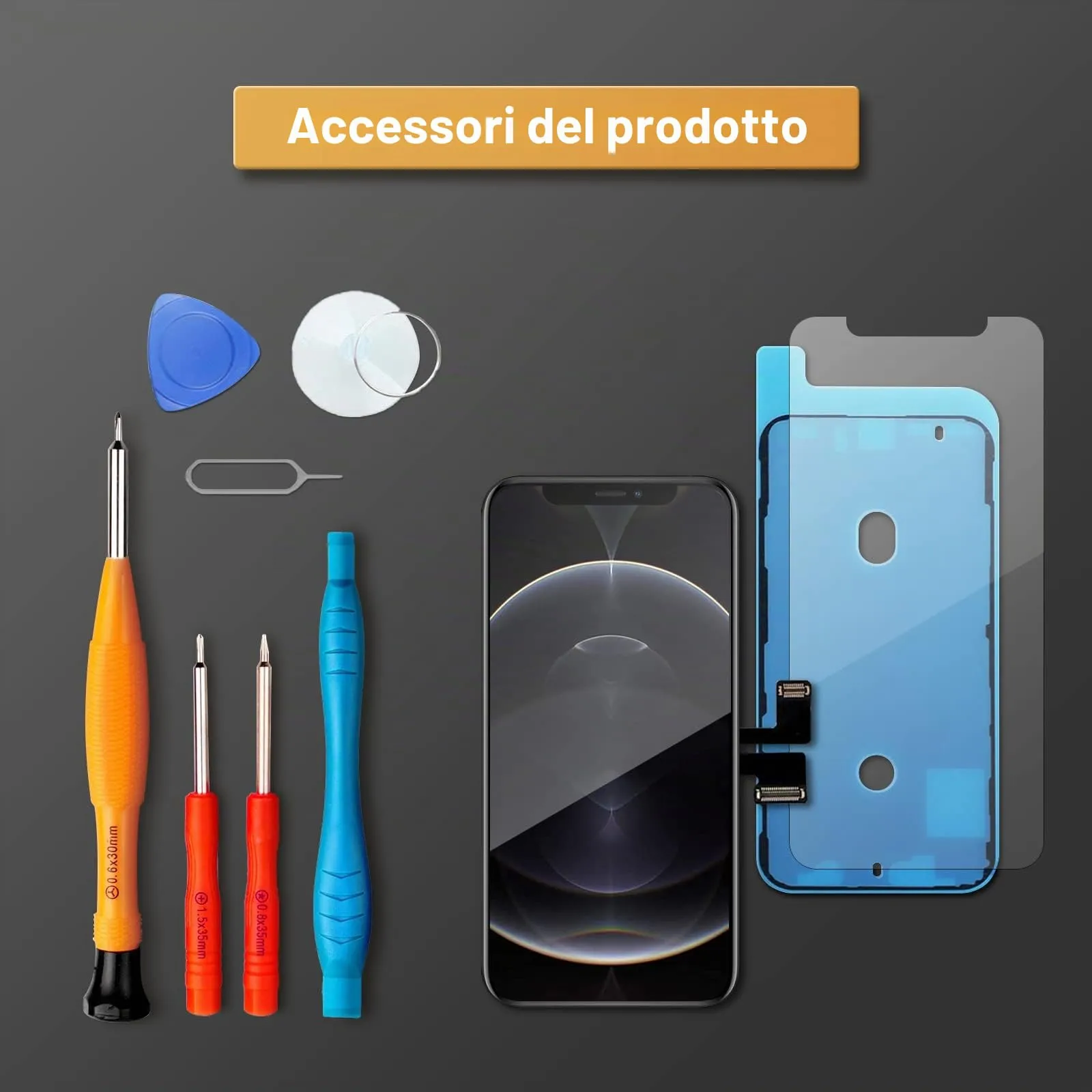 LL TRADER Schermo LCD 6,5'' per iPhone 11 Pro Max e Kit di Riparazione - immagine 7
