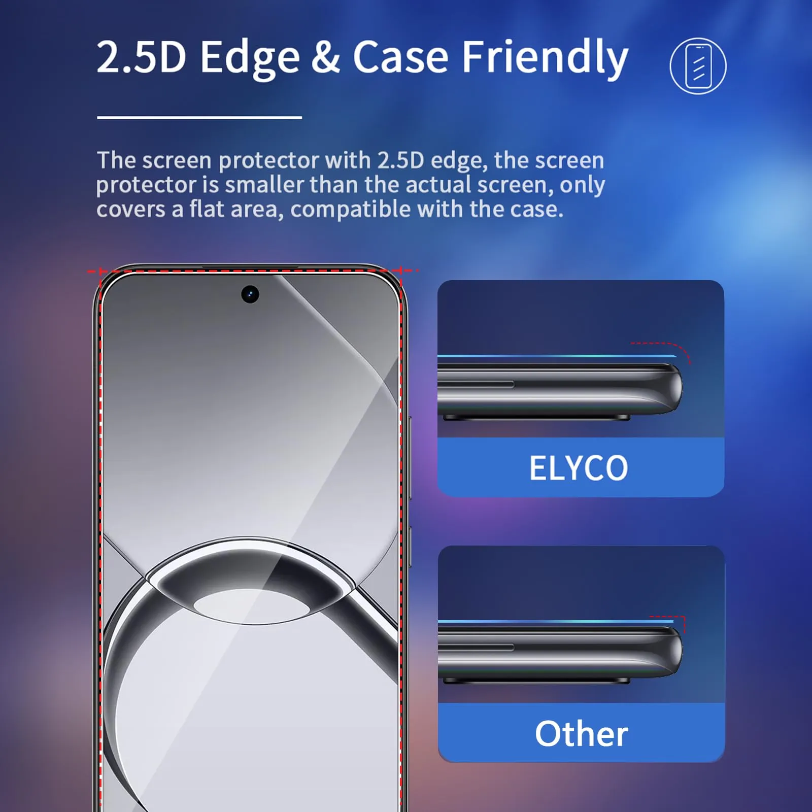 ELYCO Vetro Temperato per Realme 16 5G, 2+2 Pezzi - immagine 5