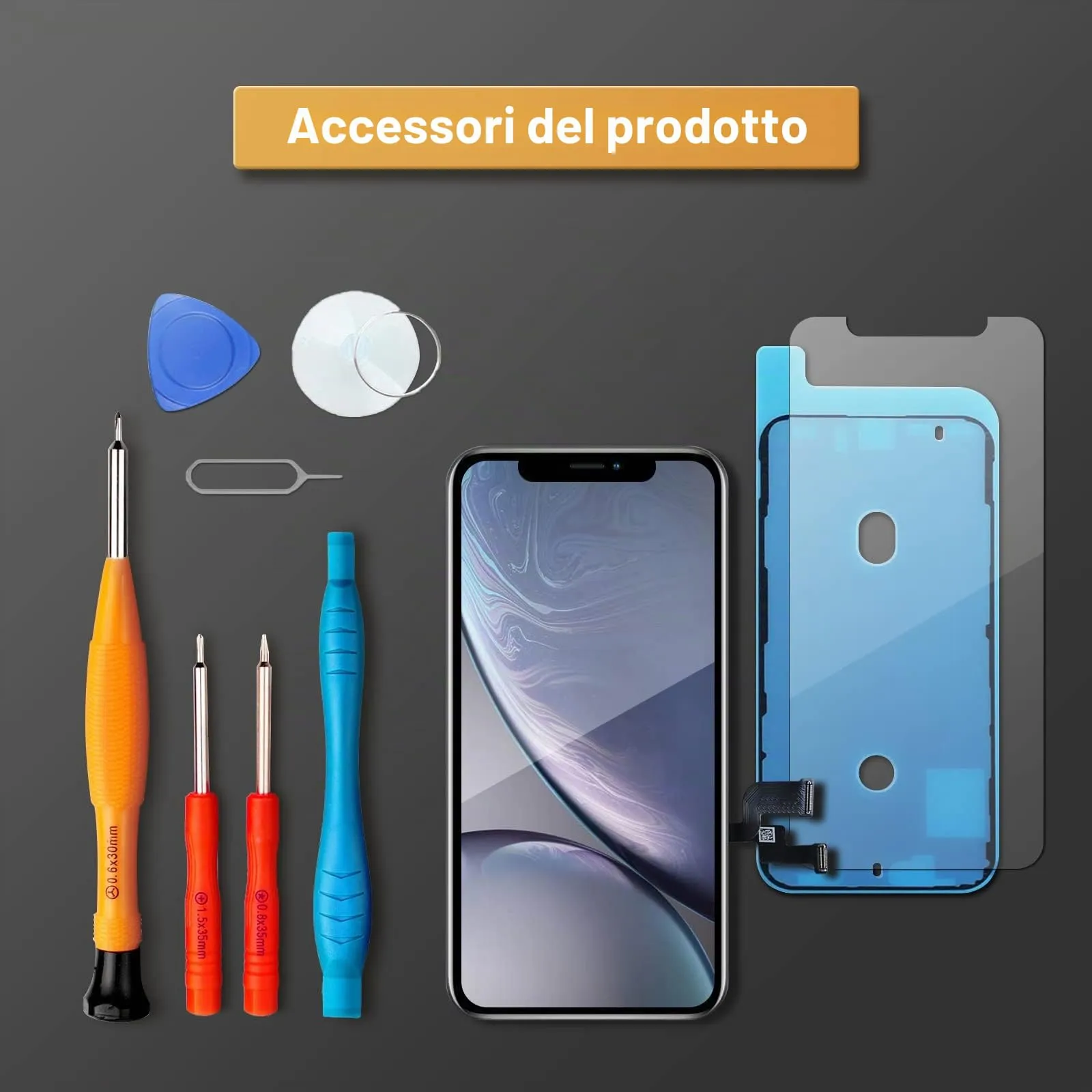 LL TRADER Schermo LCD per iPhone XS Max 6,5'' con Kit di Riparazione - immagine 7