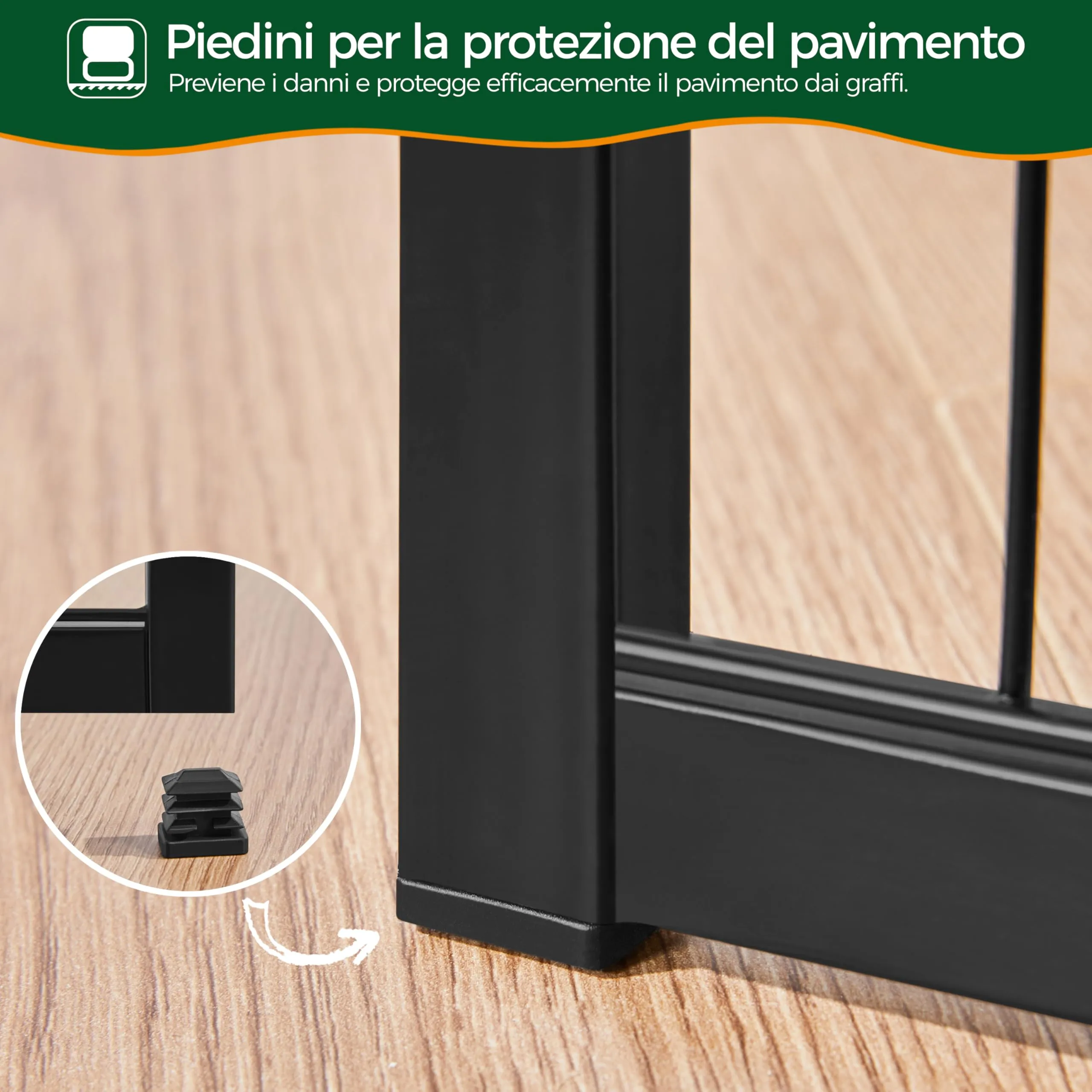 Yaheetech Recinto per Cani da Interno e Esterno, 12 Pezzi, 65 x 80 cm, Nero - immagine 8