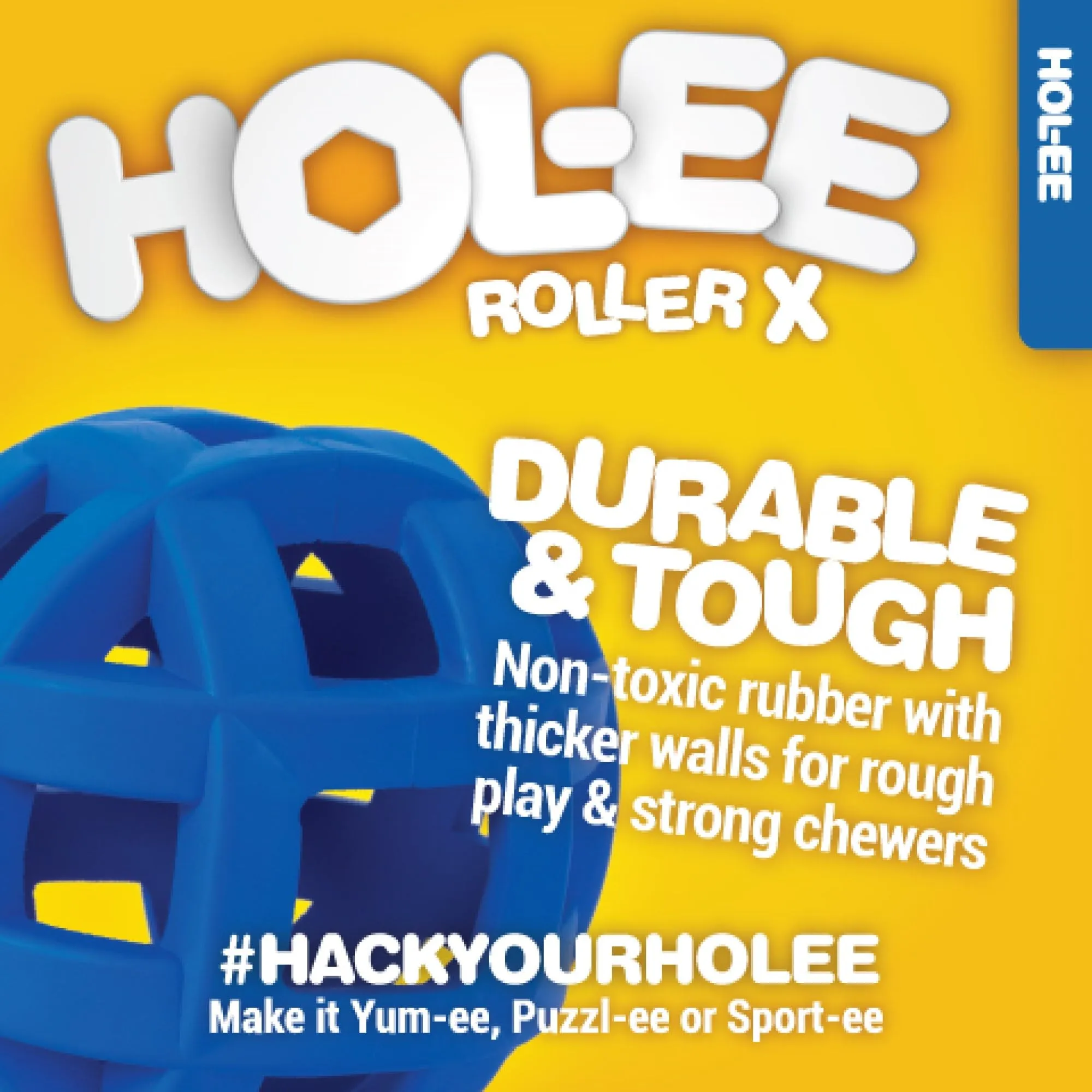 JW Hol-EE Roller X Dog Toy, Medium, Assorted - immagine 4