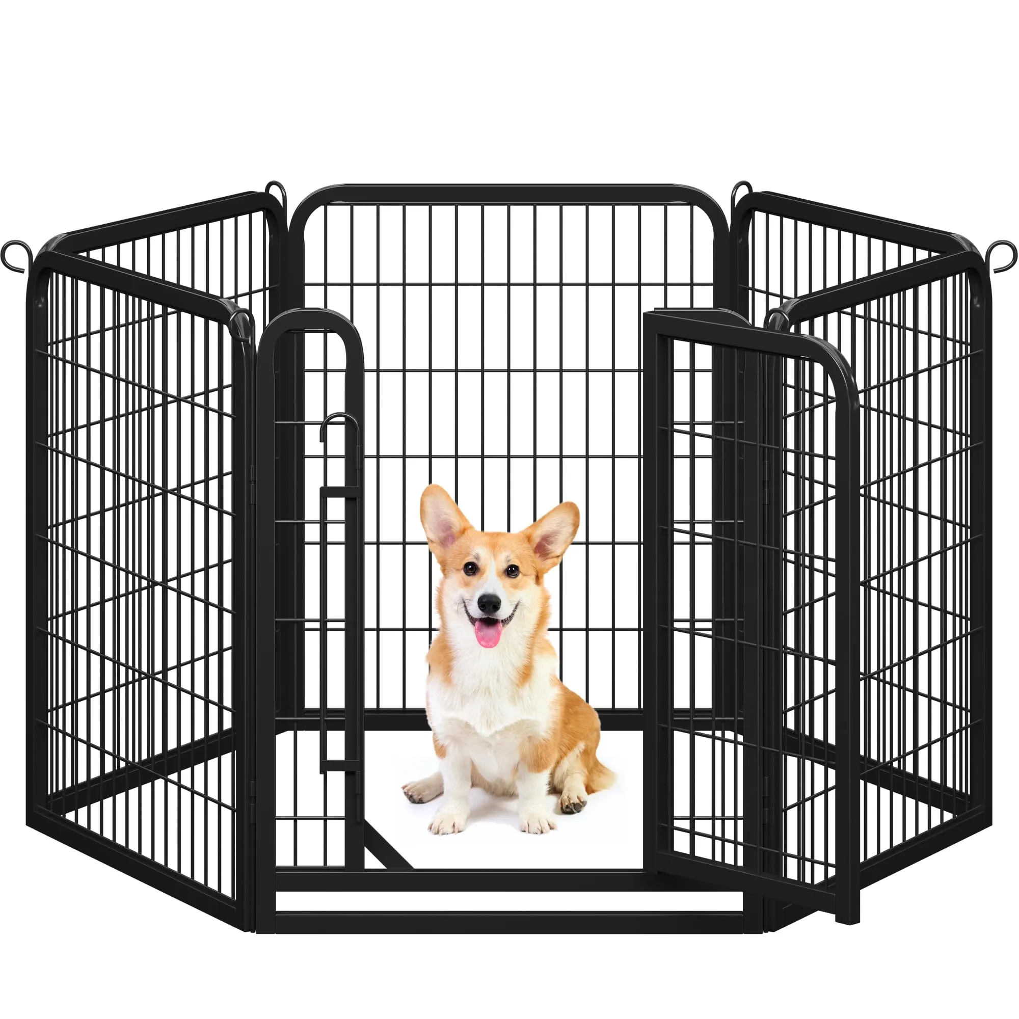 Yaheetech Recinto per Cani Cuccioli Pieghevole e Portatile, 6 pz, 65 x 80 cm - immagine 1