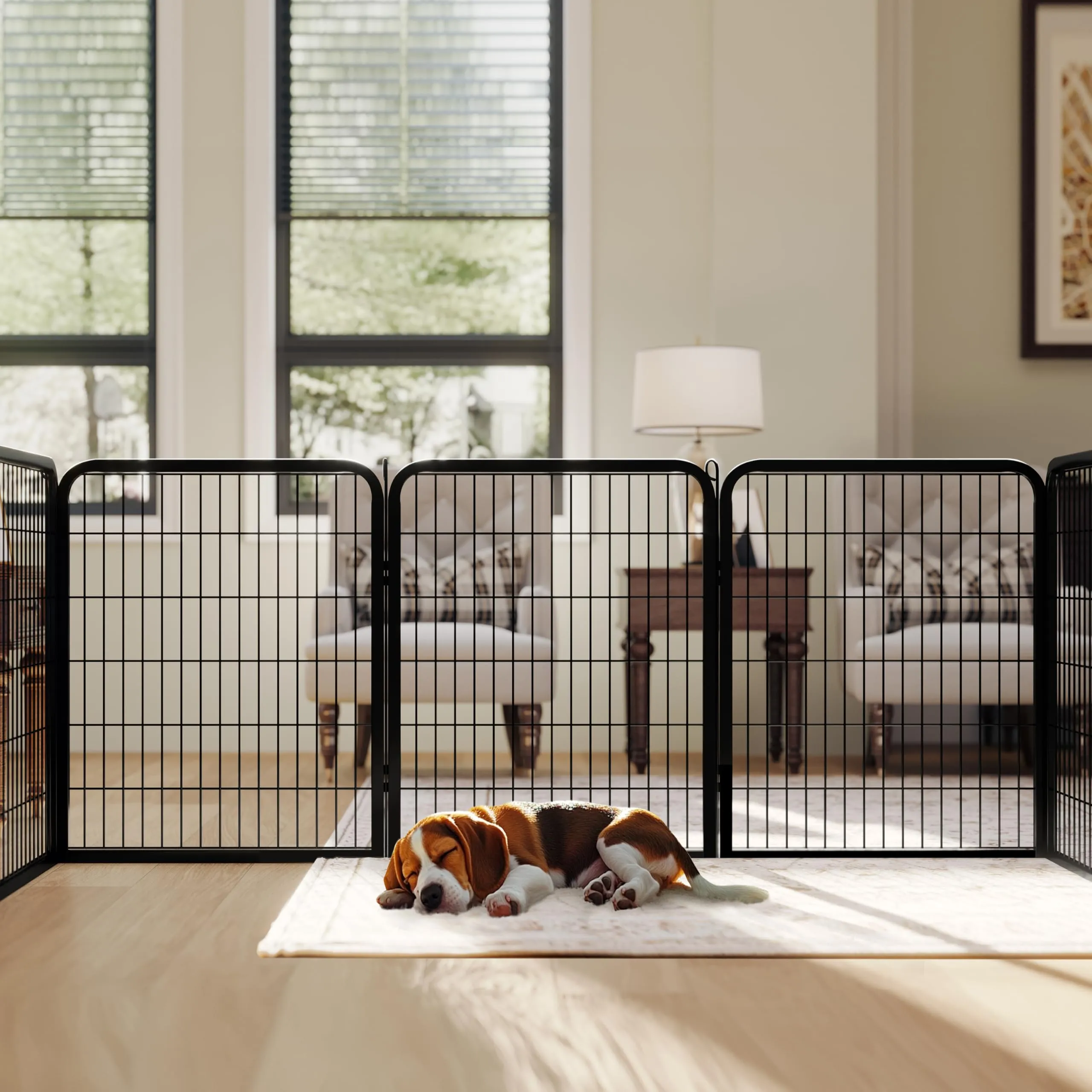 Yaheetech Recinto per Cani Cuccioli Pieghevole e Portatile, 6 pz, 65 x 80 cm - immagine 9