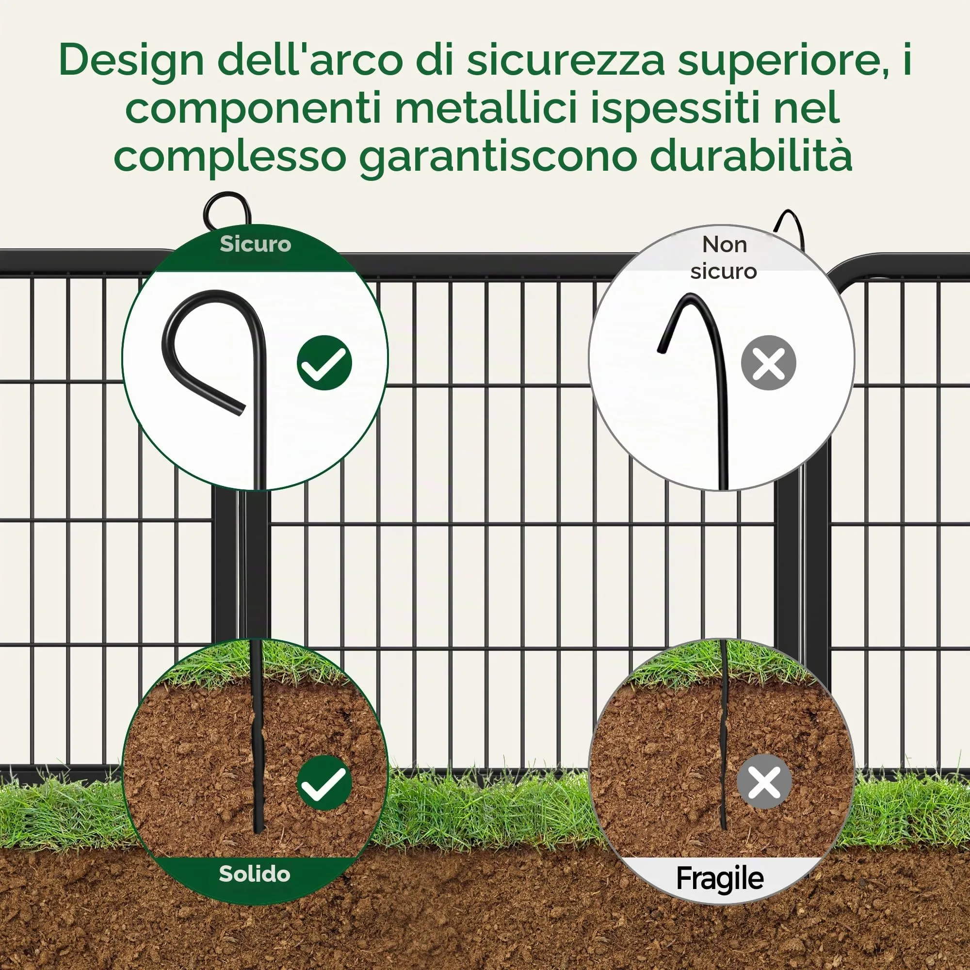 Yaheetech Recinto per Cani Cuccioli Pieghevole e Portatile, 16 pz, 63 x 63 cm - immagine 8
