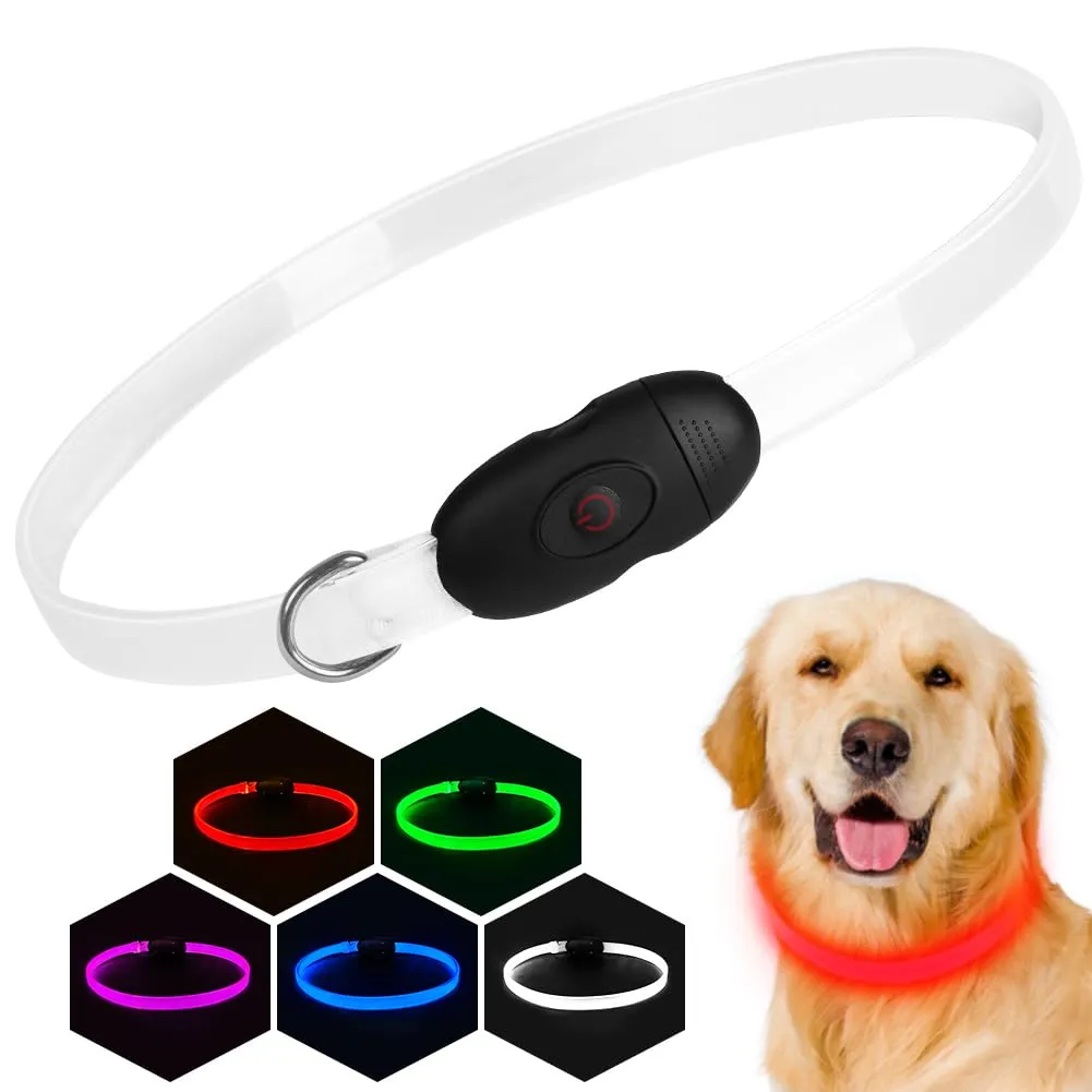 AUAUY Collare Luminoso per Cani, Ricaricabile USB, Regolabile - immagine 8