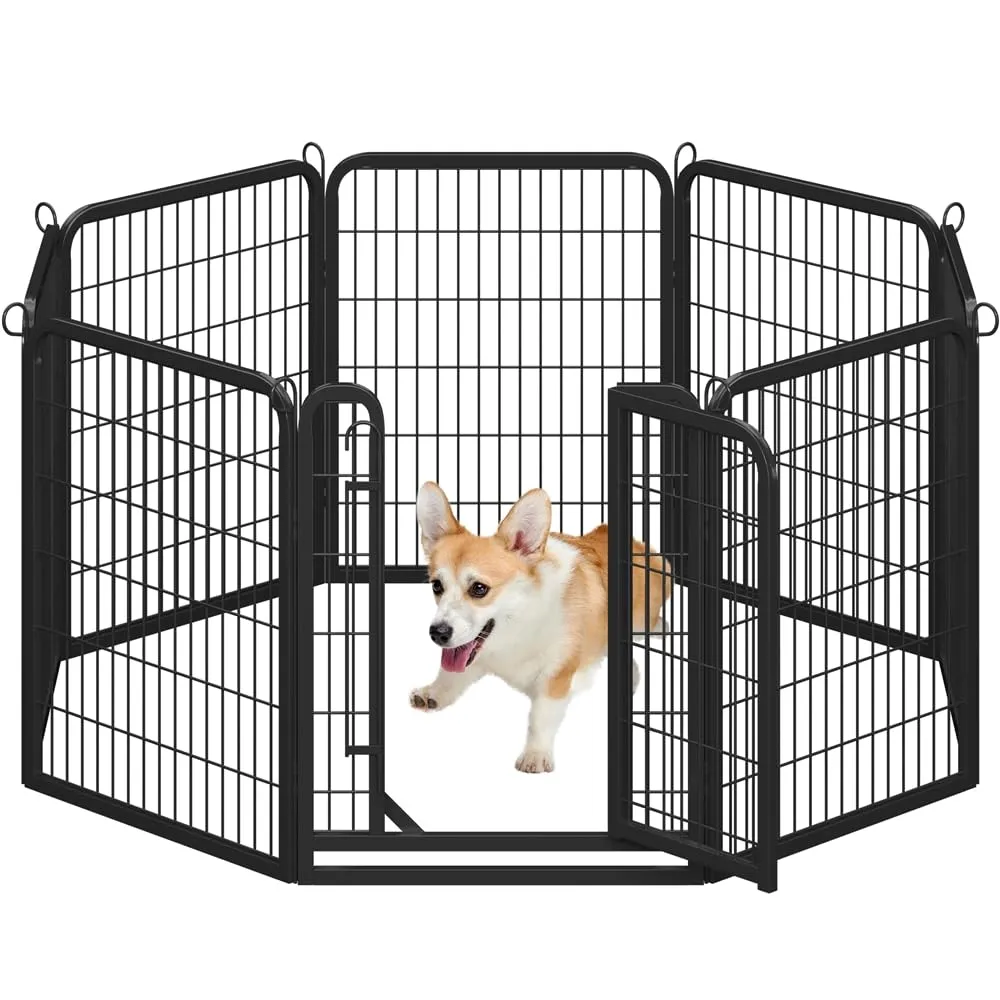 Yaheetech Recinto per Cani Cuccioli Pieghevole e Portatile, 8 pz, 65 x 80 cm - immagine 1