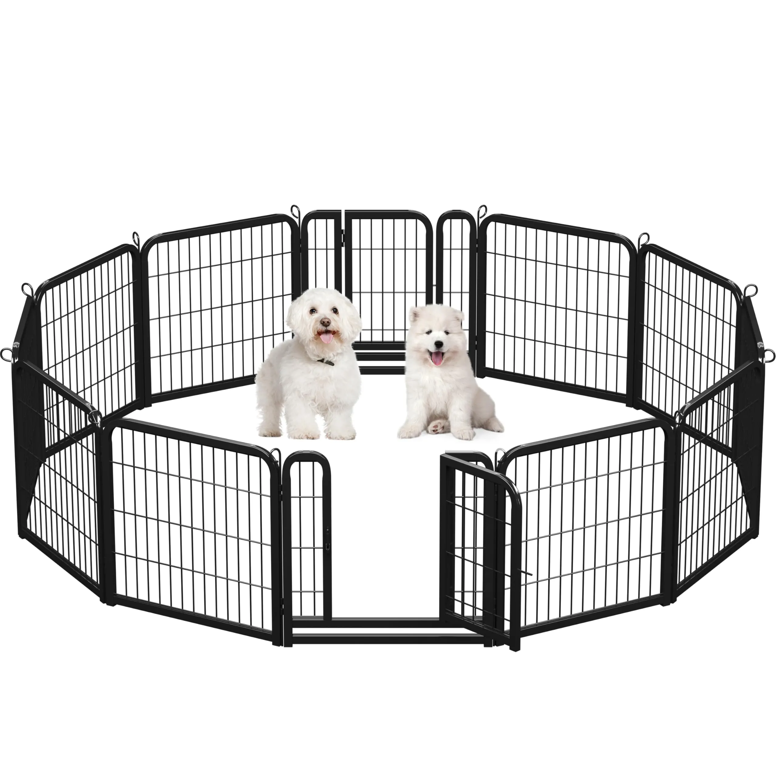 Yaheetech Recinto per Cani Cuccioli Pieghevole e Portatile, 12 Pezzi, 63 x 63 cm - immagine 1