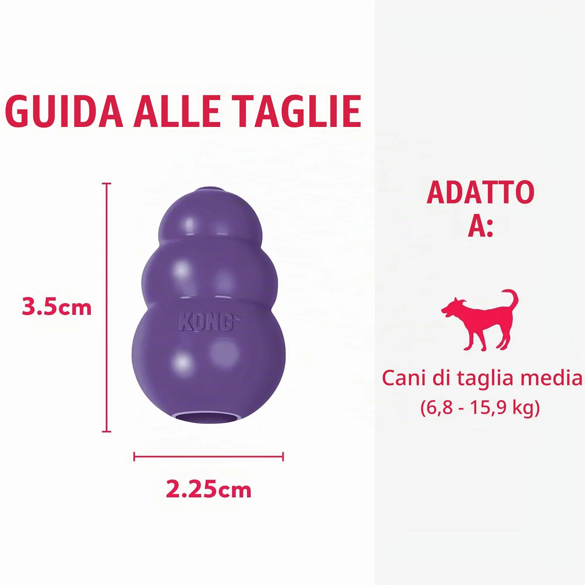KONG Giocattolo in gomma naturale per cani anziani, taglia media (confezione da 2) - immagine 4