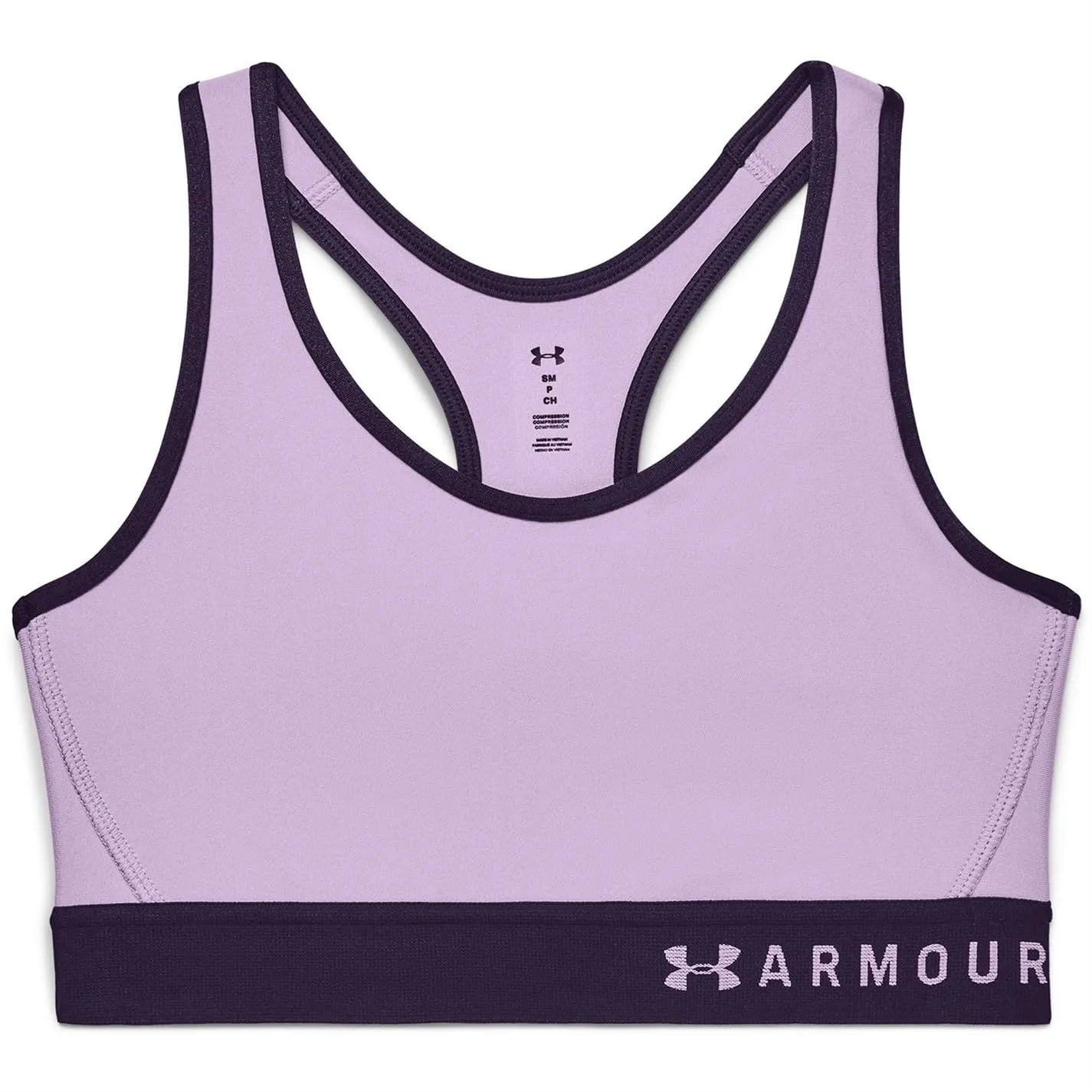 Under Armour Women's Armour Mid Keyhole Sports Bra, Octane (566)/Cloudless Sky, Small - immagine 3