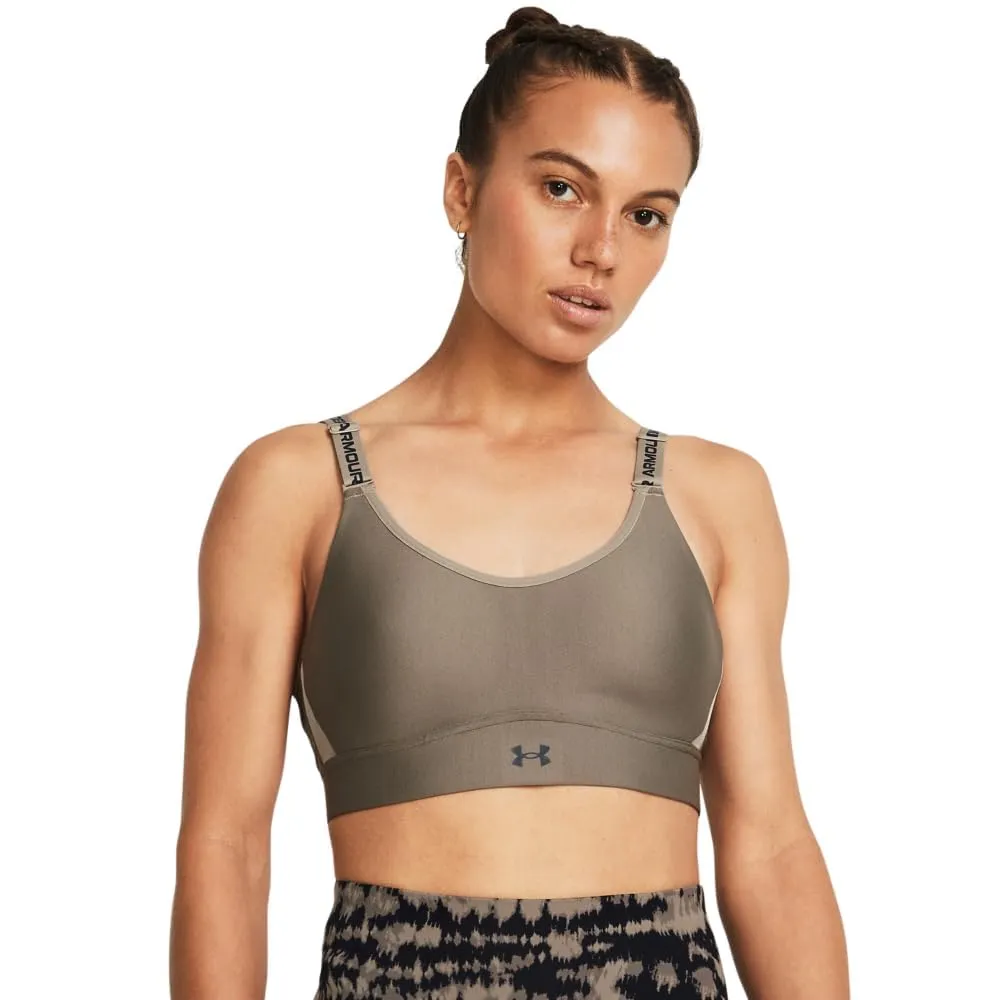 Under Armour UA Infinity Mid Bra - Taupe Dusk / Nero - XS/AC - immagine 1