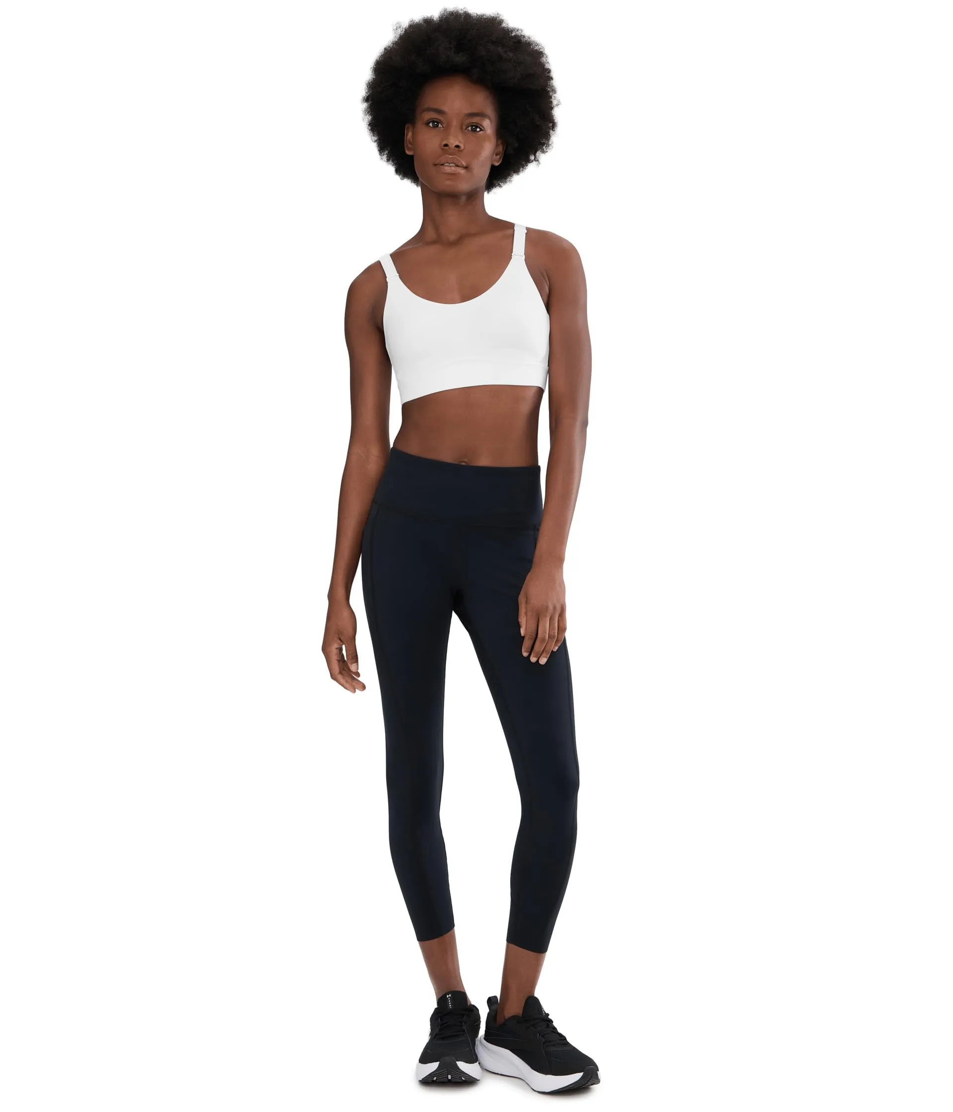 Under Armour Women's Infinity Mid Impact Sports Bra, White/White, XL D-DD - immagine 2
