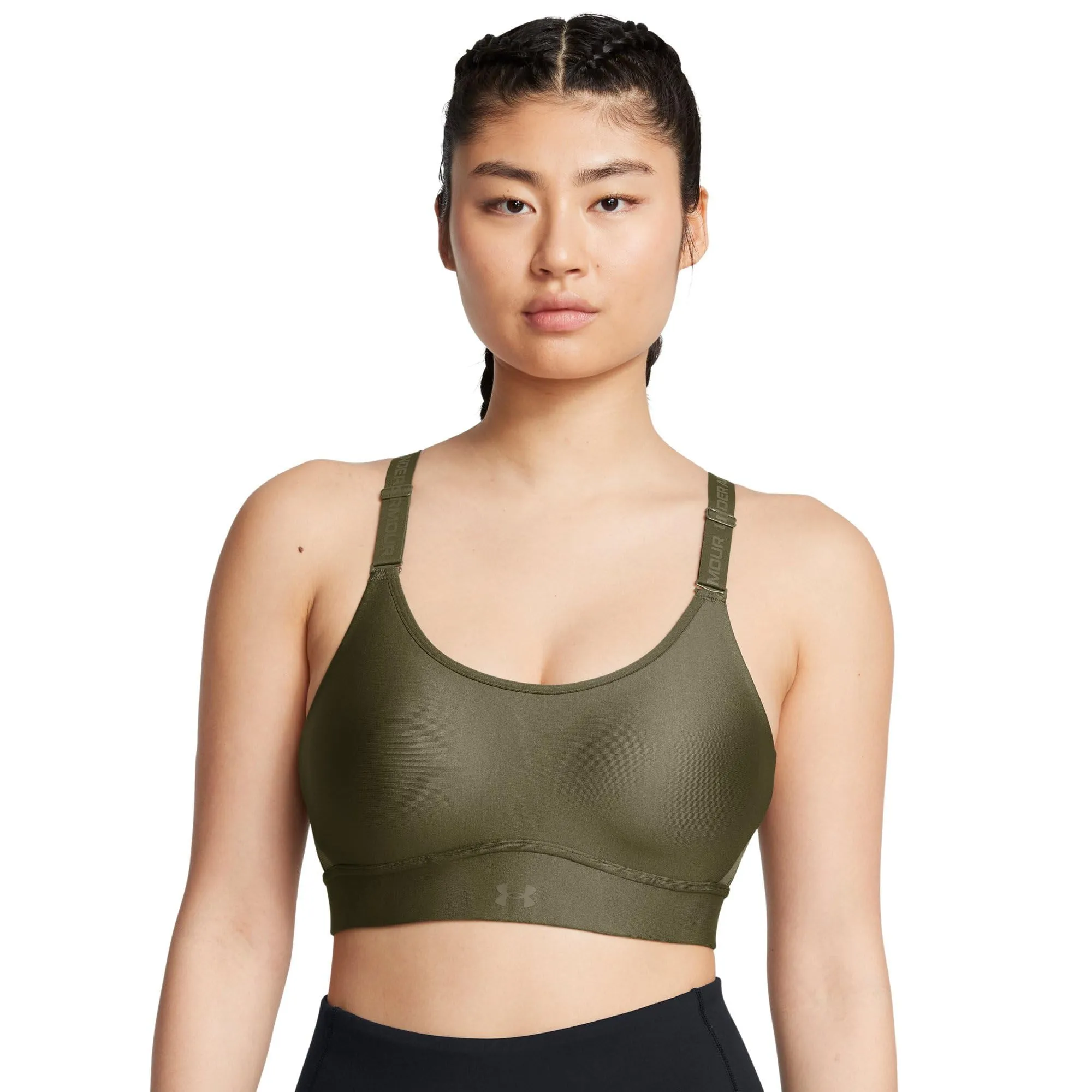 Under Armour Infinity Mid Impact Sport Bra for Women - Marine Green OD - immagine 1