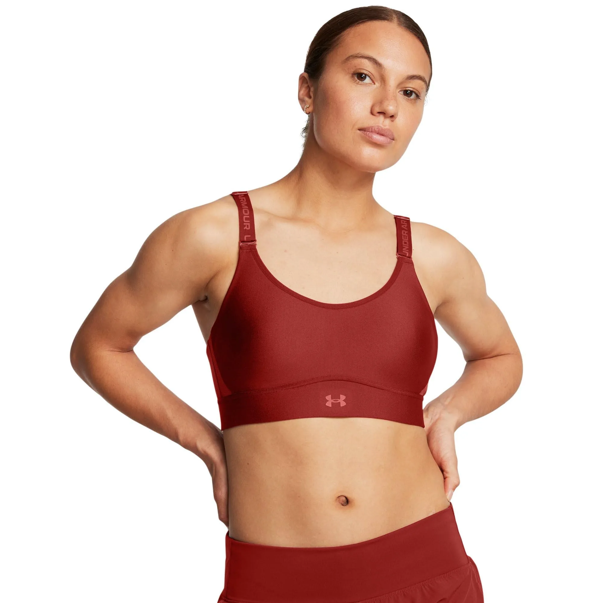 Under Armour Reggiseno Sportivo Infinity Mid Impact Donna - Arancio Terra - X-Small D/DD - immagine 1