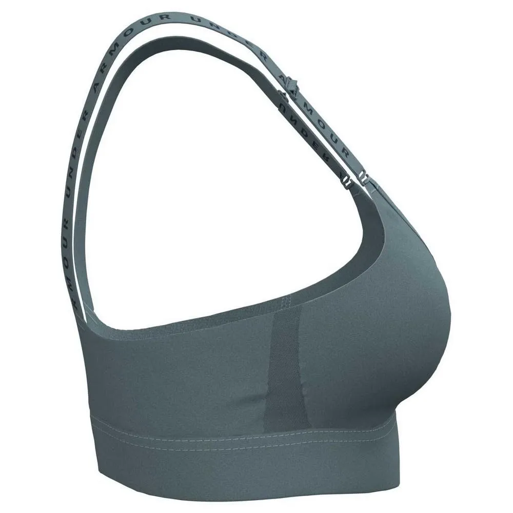 Under Armour Infinity Mid Impact Sport Bra, X-Large D/DD, Smoke Blue/Night Dark Blue - immagine 3