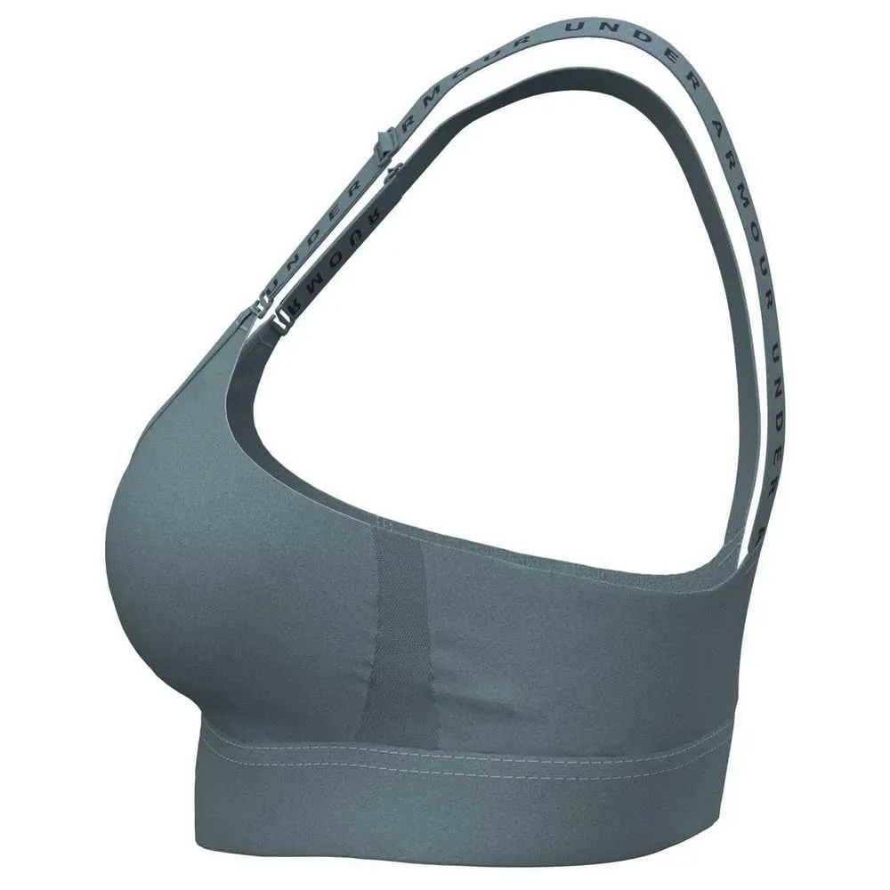 Under Armour Infinity Mid Impact Sport Bra, X-Large D/DD, Smoke Blue/Night Dark Blue - immagine 4