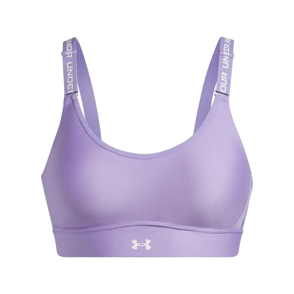 Under Armour Reggiseno Sportivo Infinity Mid Impact da Donna, Trasparente/Bianco, Small A/C - immagine 3