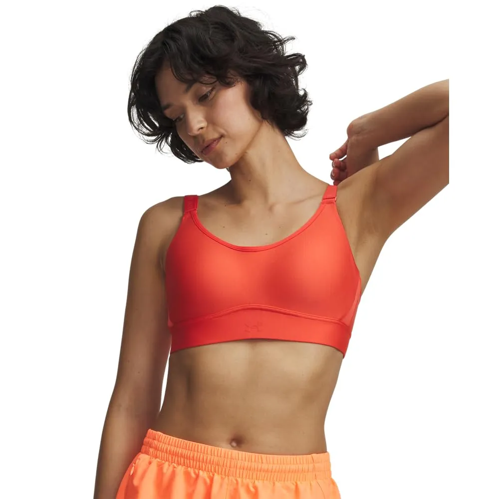 Under Armour Mid Keyhole Reggiseno Sportivo Donna - Venom Red - S/A - immagine 1