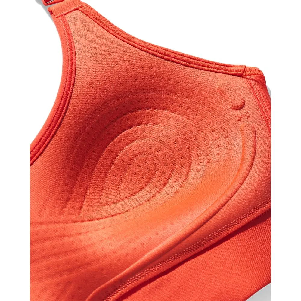 Under Armour Mid Keyhole Reggiseno Sportivo da Donna - Rosso - immagine 4