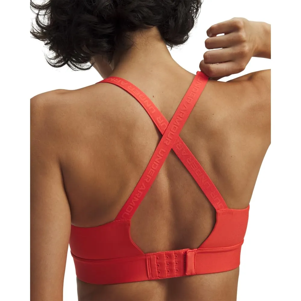 Under Armour Infinity Mid Impact Reggiseno Sportivo Donna - Rosso Veleno, Medium D/DD - immagine 3