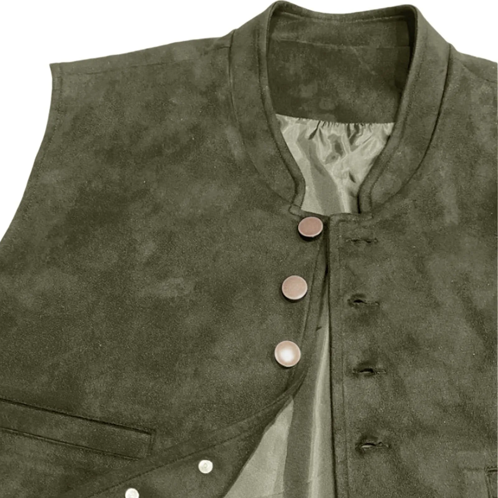 Generisch Gilet Formale da Uomo, Verde, M - immagine 5