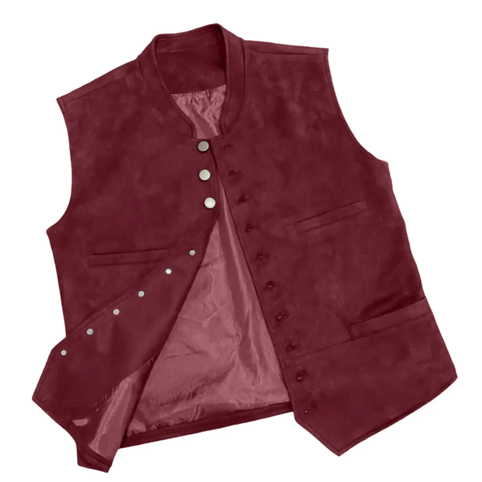 Generisch Gilet Formale da Uomo, Rosso, 3XL - immagine 3