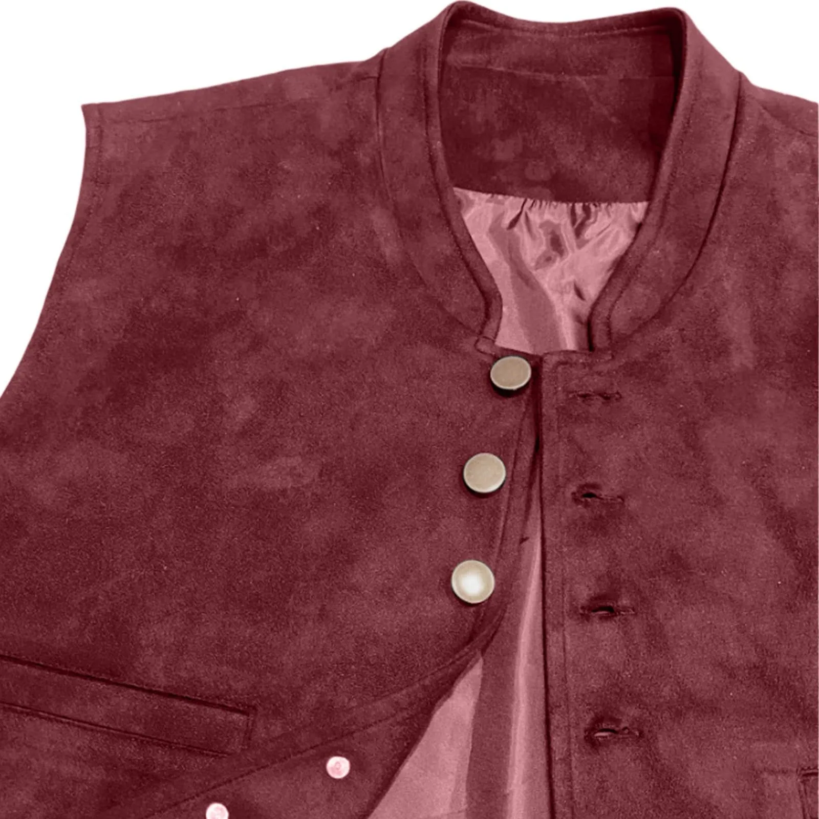 Generisch Gilet Formale da Uomo, Rosso, 3XL - immagine 5