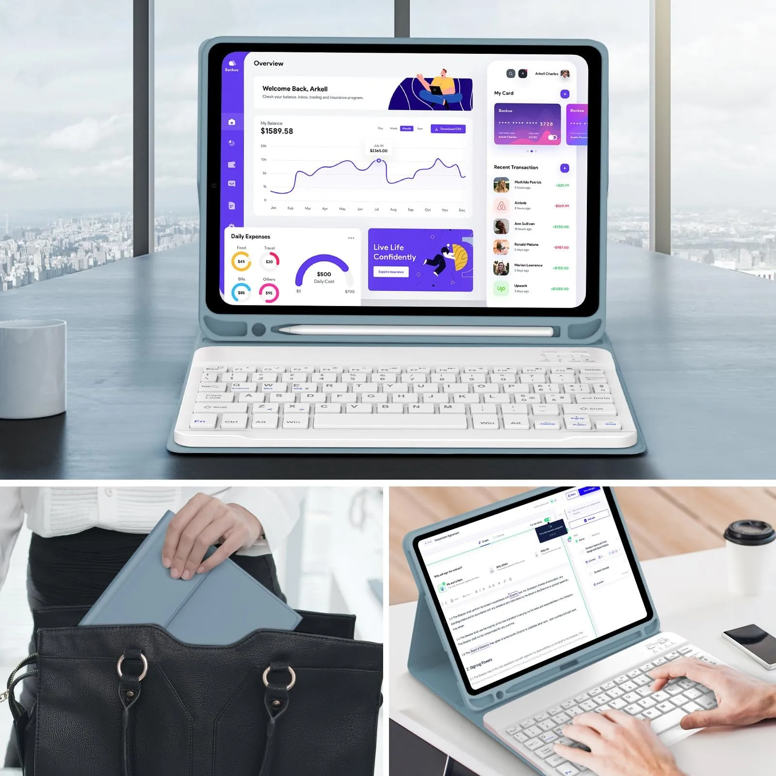 IVEOPPE Tastiera per iPad 11 Generazione 11" (2025) e iPad 10 Generazione 10.9" (2022) - immagine 8