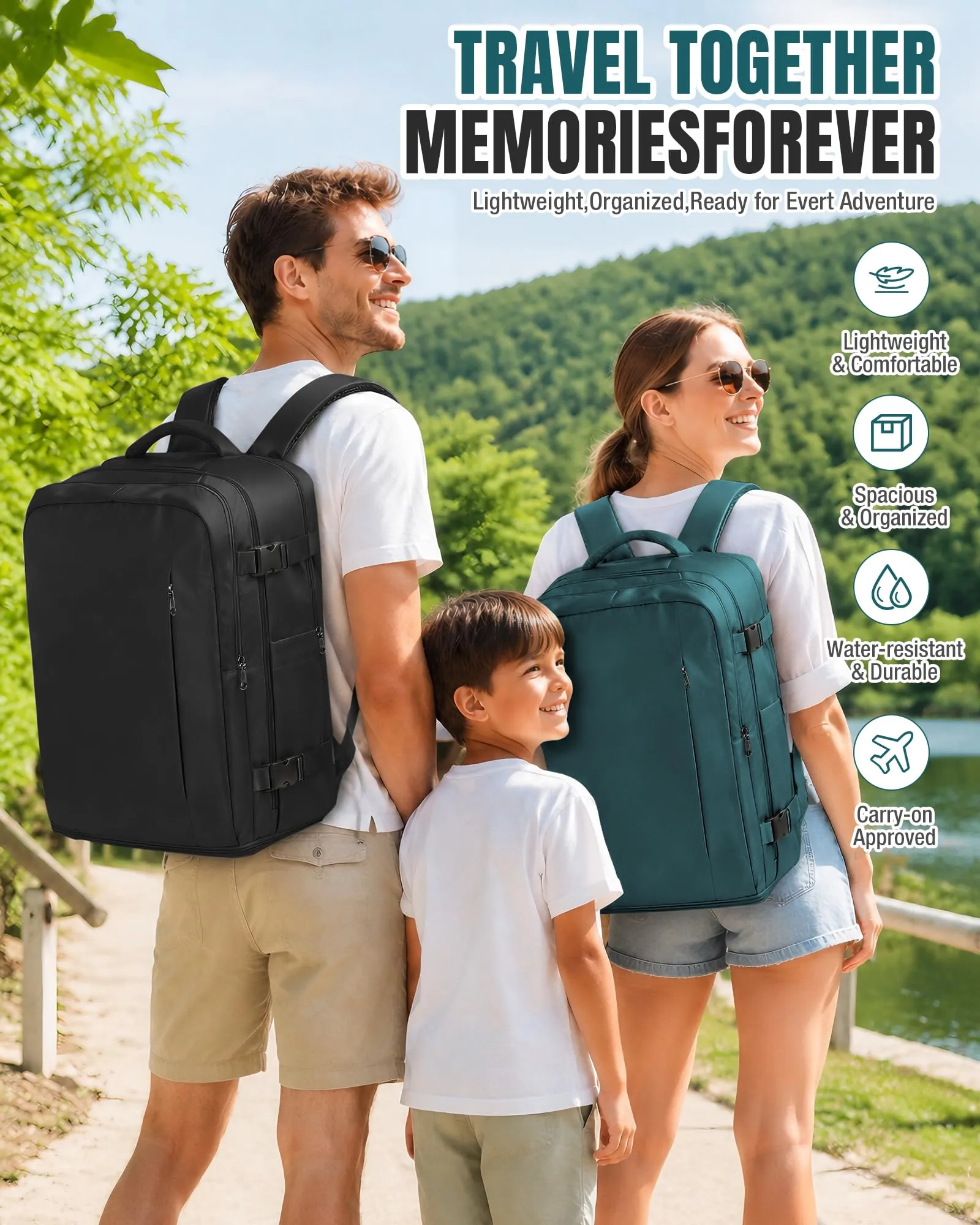 BJLFS Zaino da Viaggio Ryanair 40x30x20 Sottovuoto con Pompa Elettrica - immagine 6