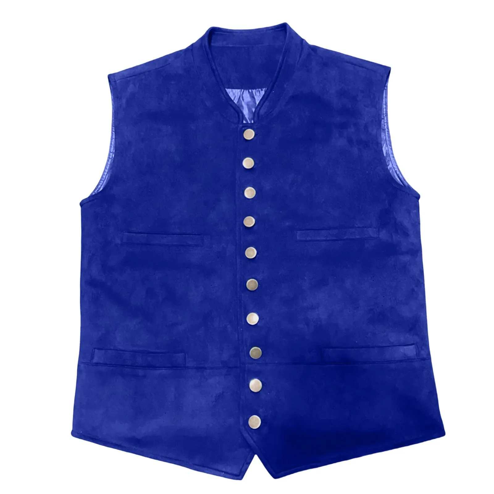 Generisch Gilet Formale da Uomo, Blu, S - immagine 3