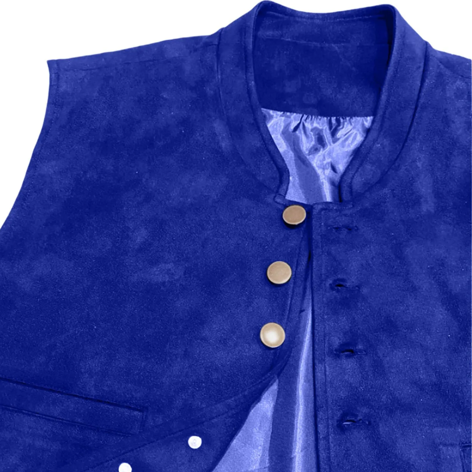 Generisch Gilet Formale da Uomo, Blu, S - immagine 5