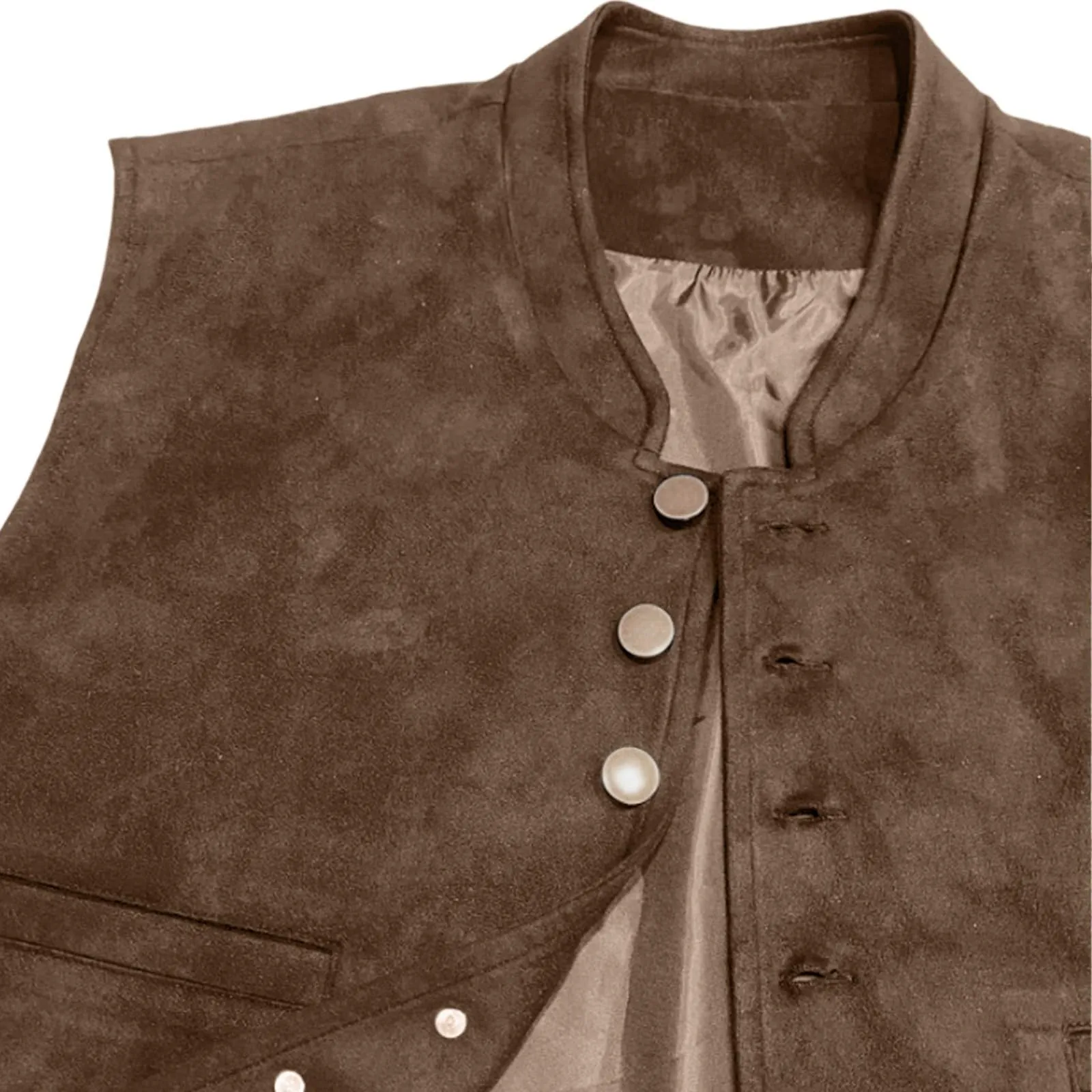 Generisch Gilet formale da uomo, caffè, L - immagine 5