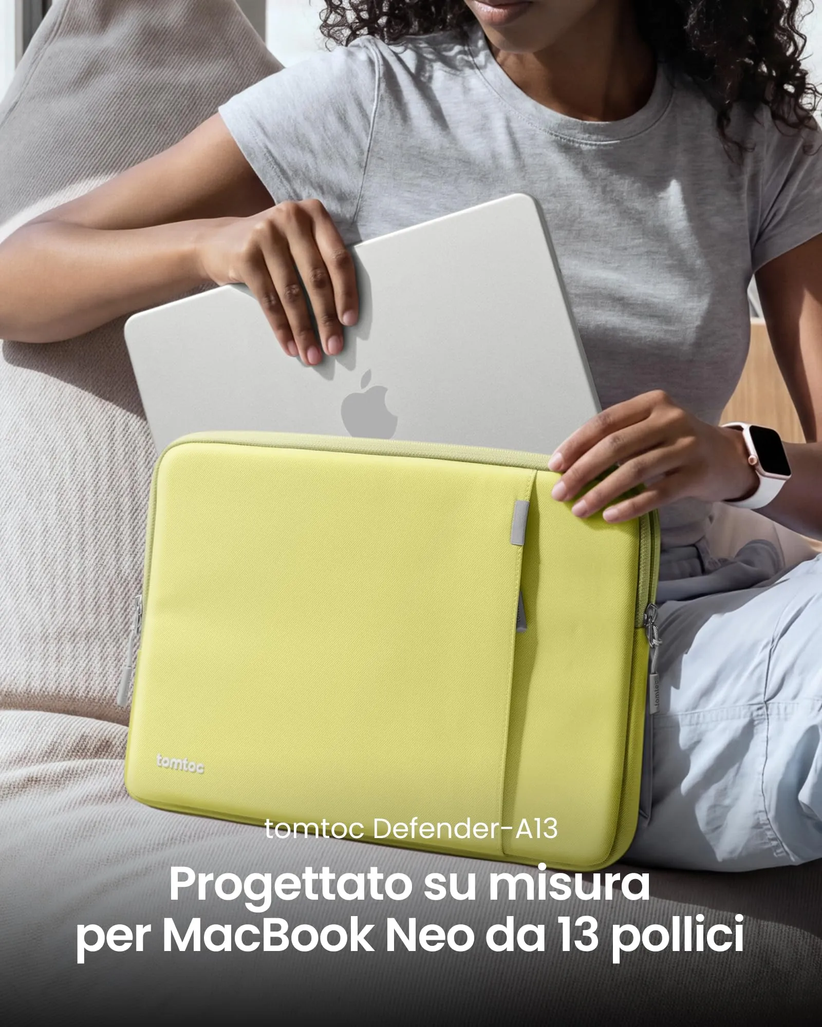 tomtoc Custodia 360° per MacBook Neo 13 Pollici A18 Pro A3404 - immagine 2