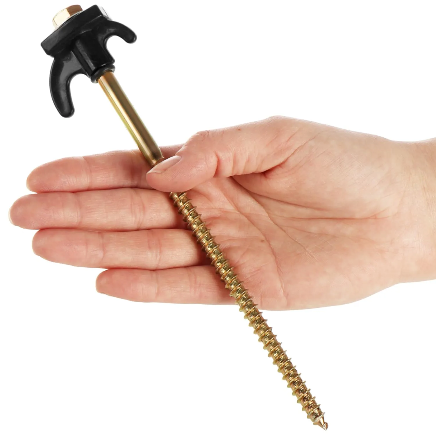 com-four Picchetti da Tenda in Acciaio con Filettatura, 24 Pezzi, 205x7mm - immagine 6
