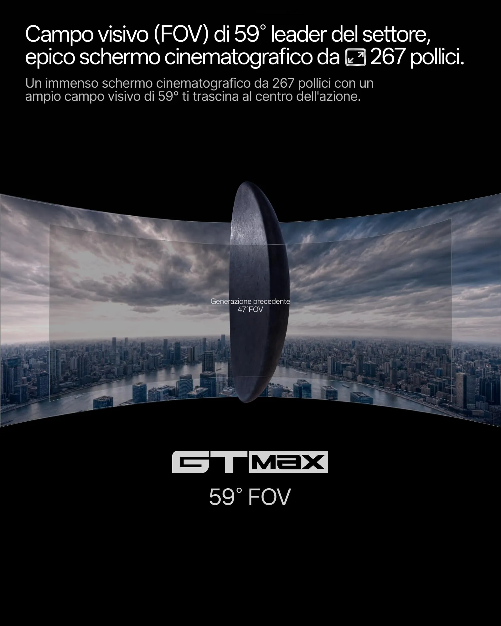 RayNeo GT Max Occhiali AR/XR, 267" 120Hz MicroOLED, 59° FOV, 3DoF Nativa, Taglia L - immagine 3