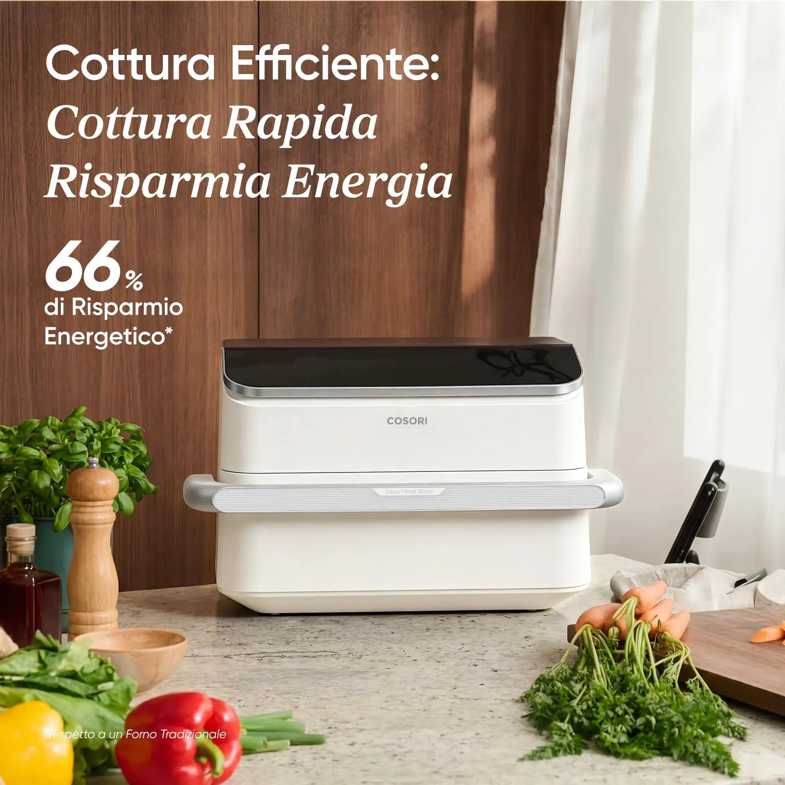 Cosori Twinfry Friggitrice ad Aria 10L Doppio Cestello con WiFi, Bianco, CAF-TF102S-AEU - immagine 9